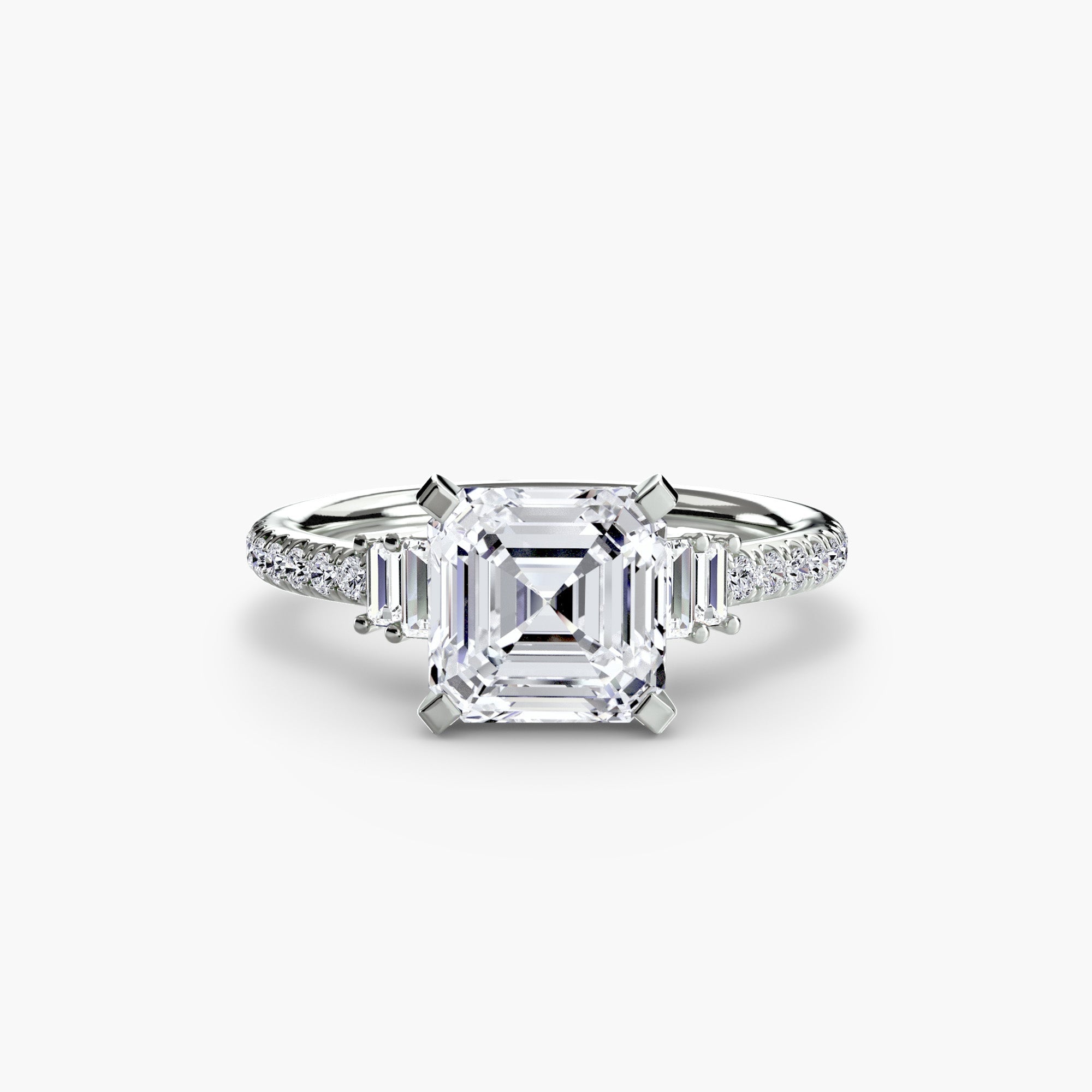 Solitaire with Pavé 4 EclectiCarat