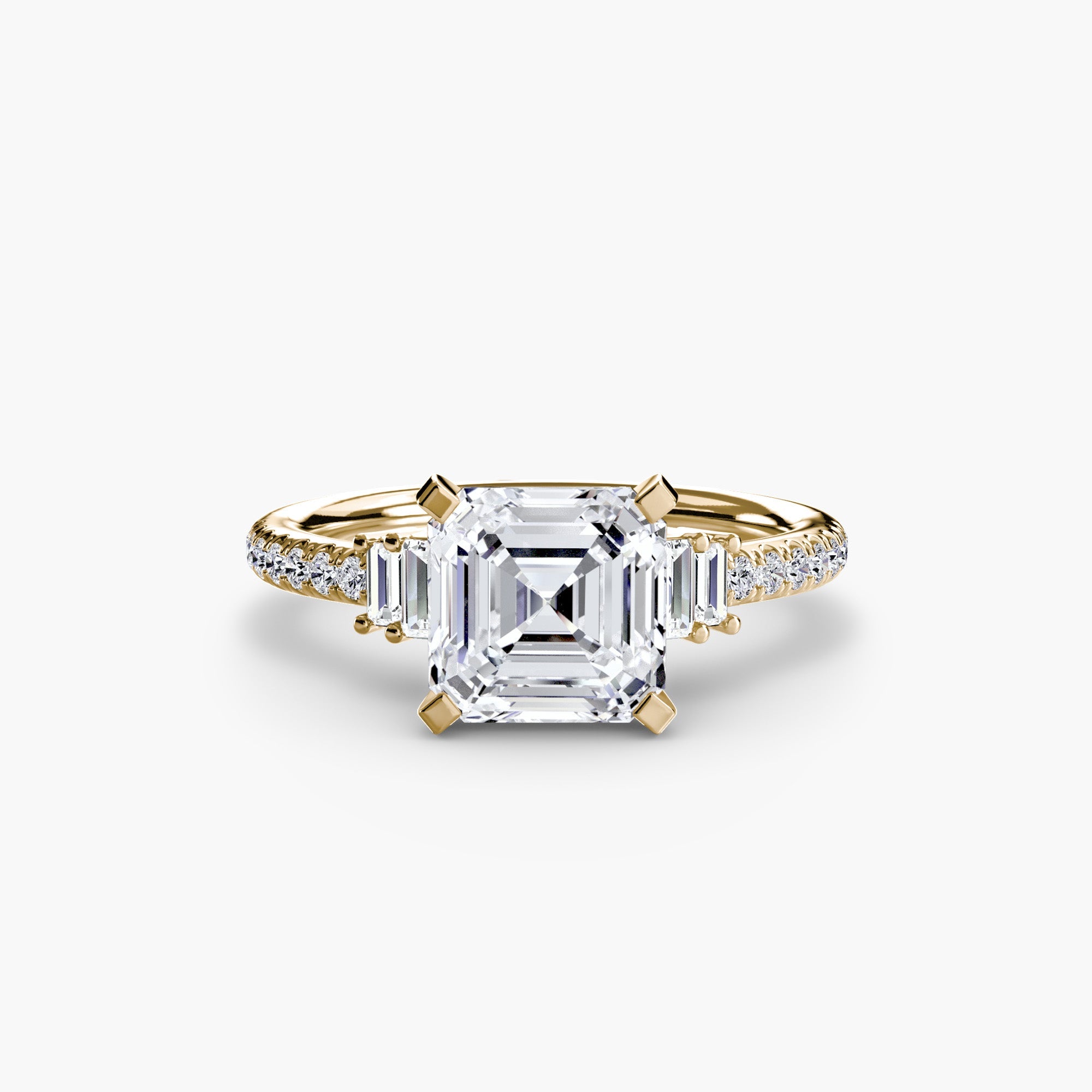 Solitaire with Pavé 4 EclectiCarat