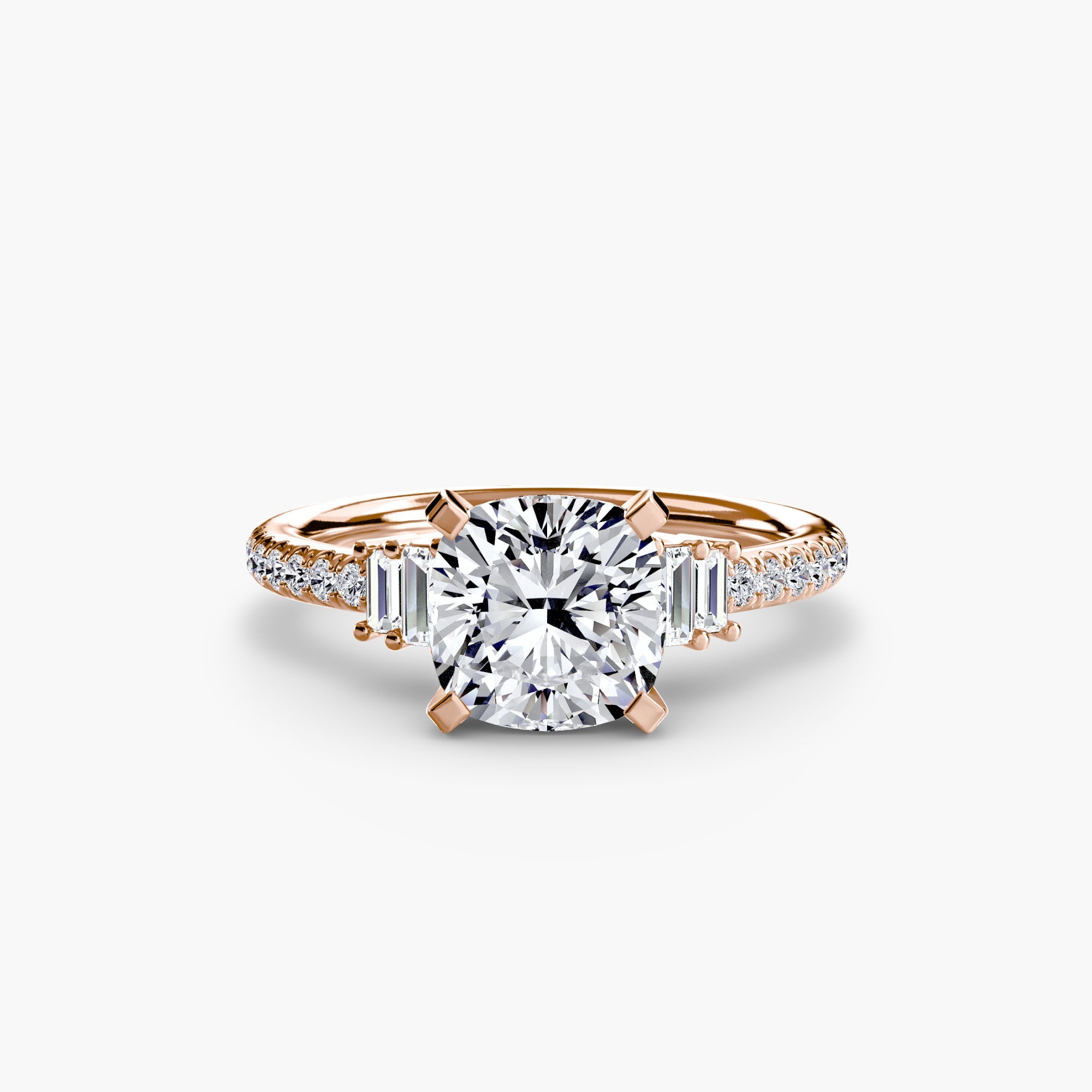 Solitaire with Pavé 4 EclectiCarat