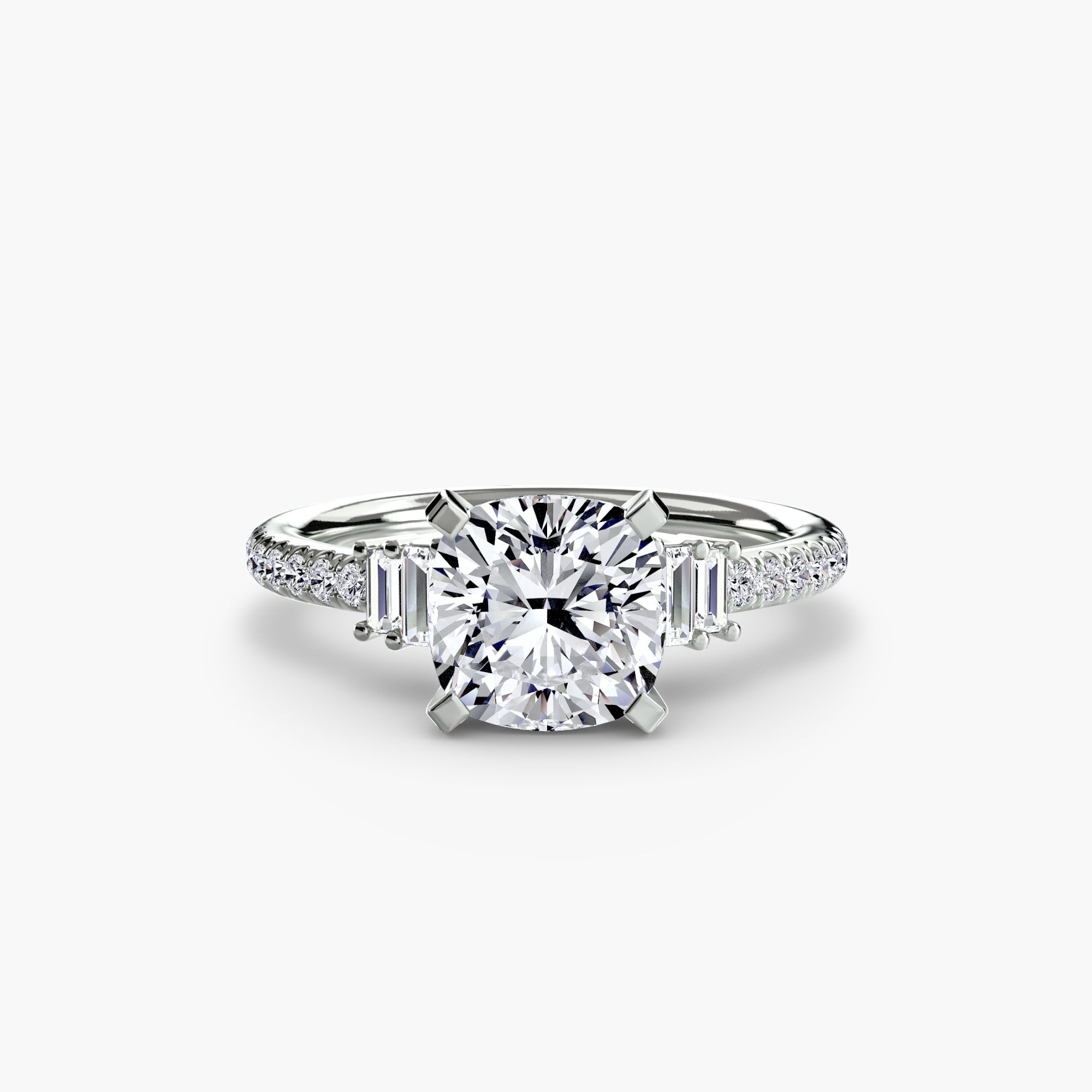 Solitaire with Pavé 4 EclectiCarat