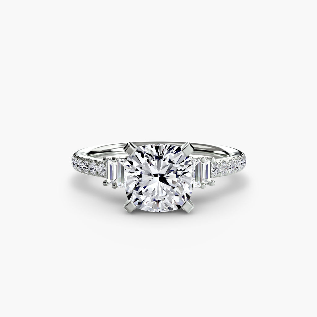 Solitaire with Pavé 4 EclectiCarat