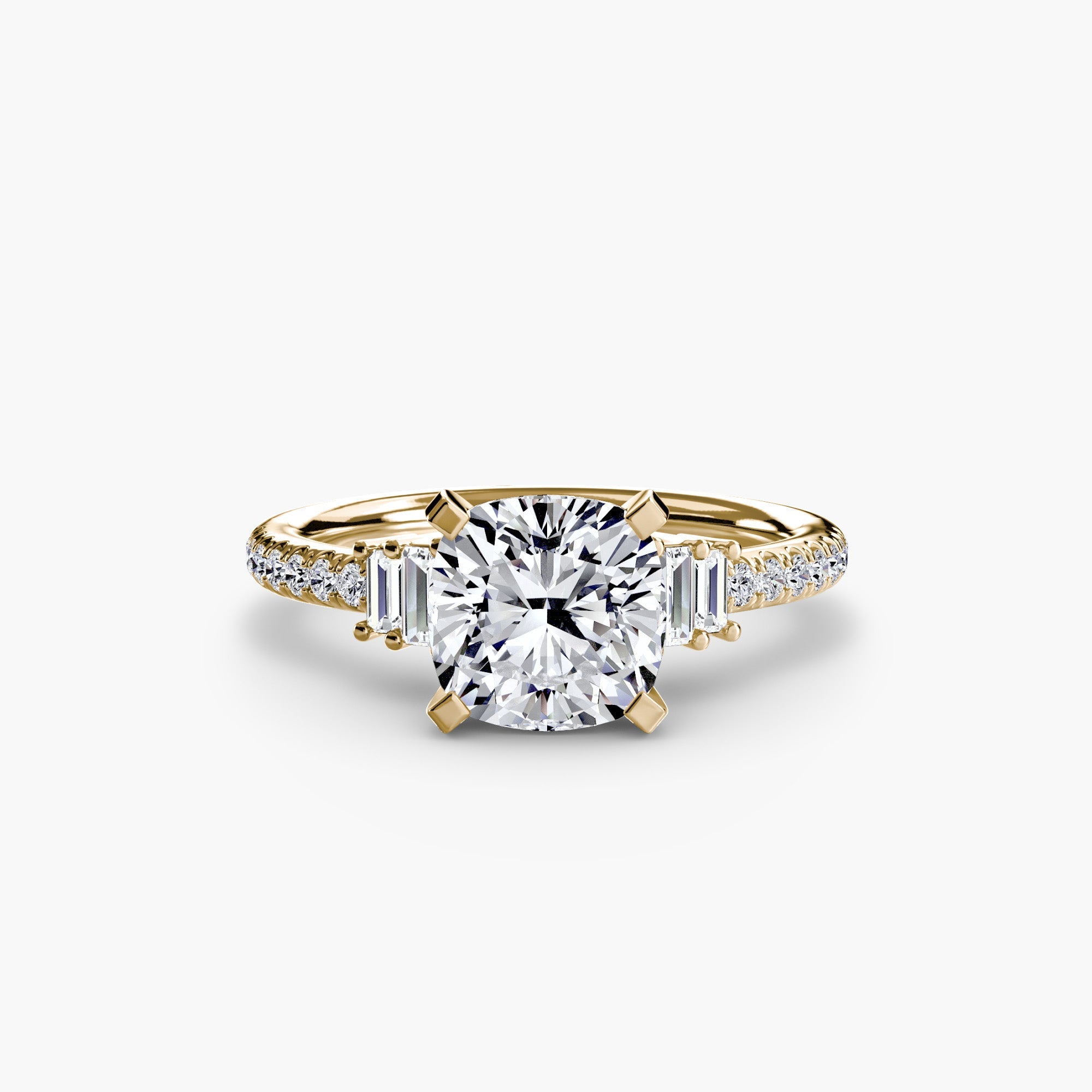 Solitaire with Pavé 4 EclectiCarat