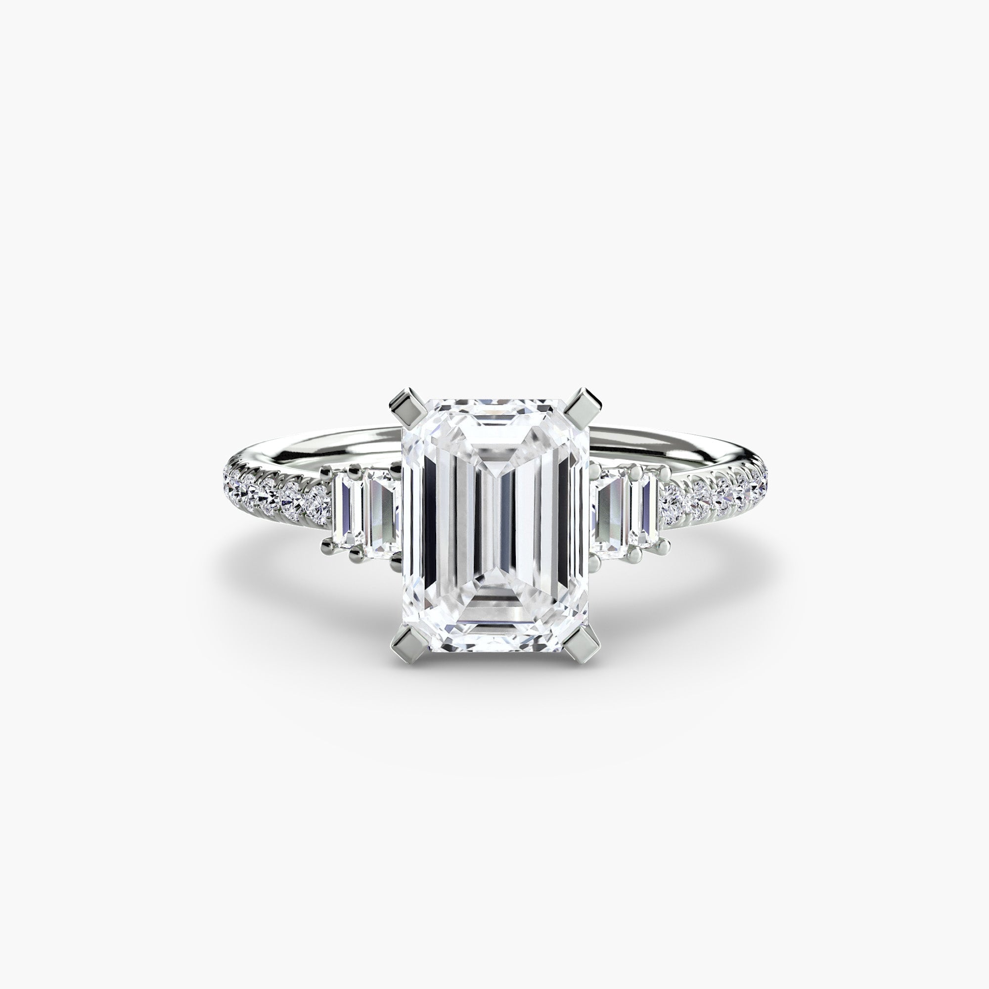 Solitaire with Pavé 4 EclectiCarat