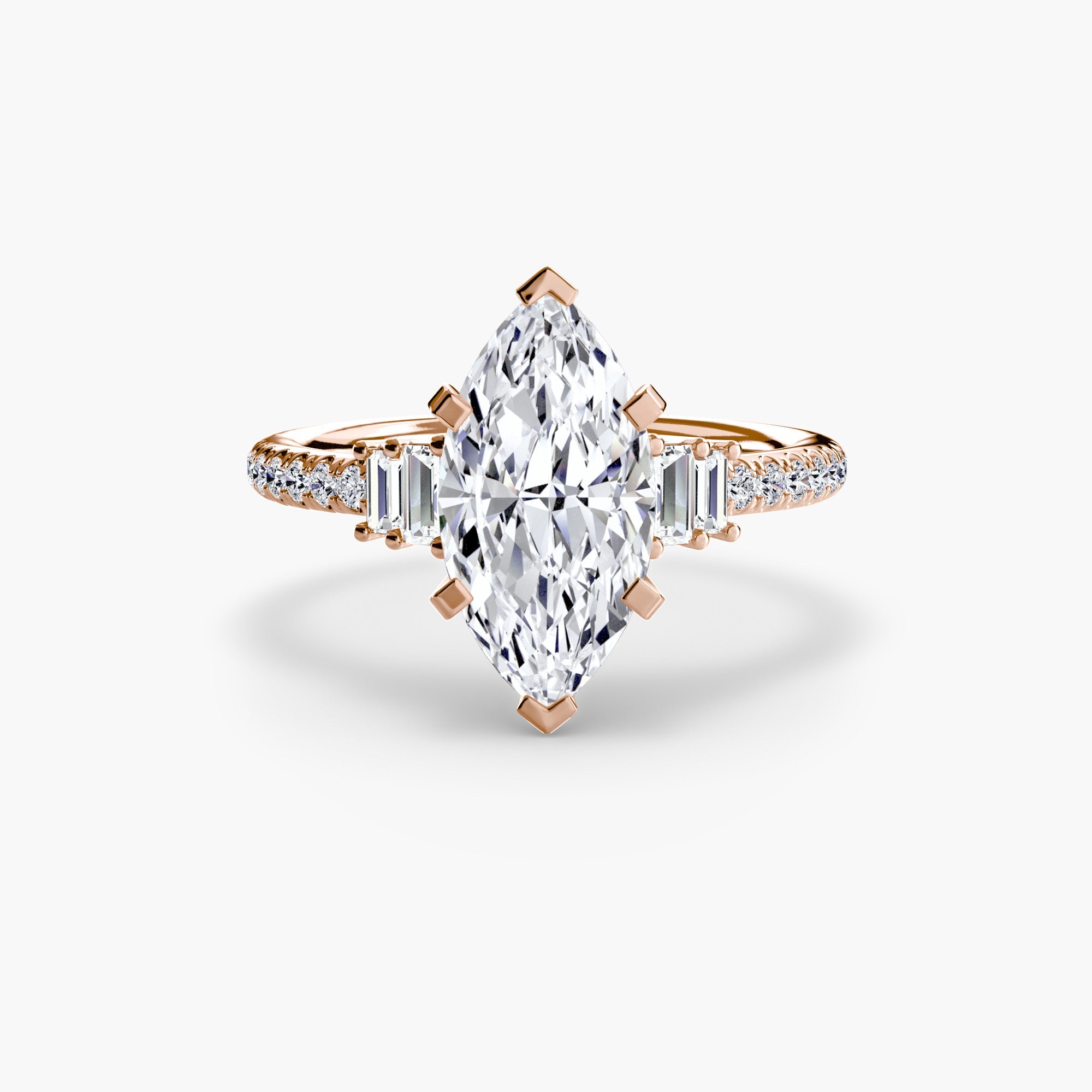 Solitaire with Pavé 4 EclectiCarat