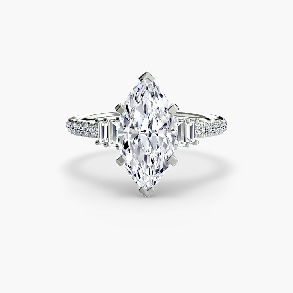 Solitaire with Pavé 4 EclectiCarat