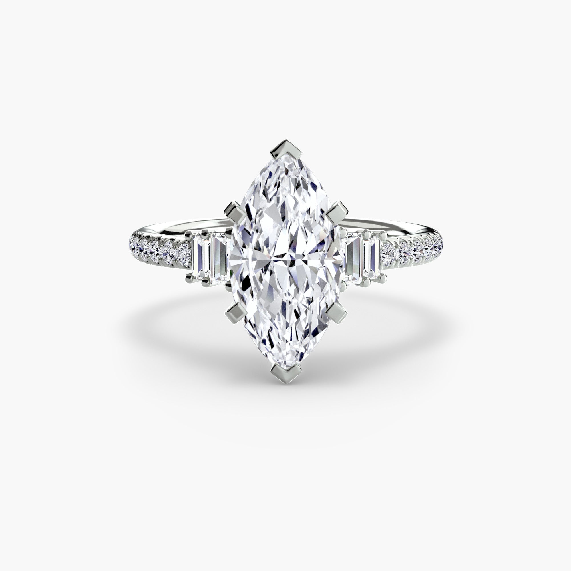 Solitaire with Pavé 4 EclectiCarat