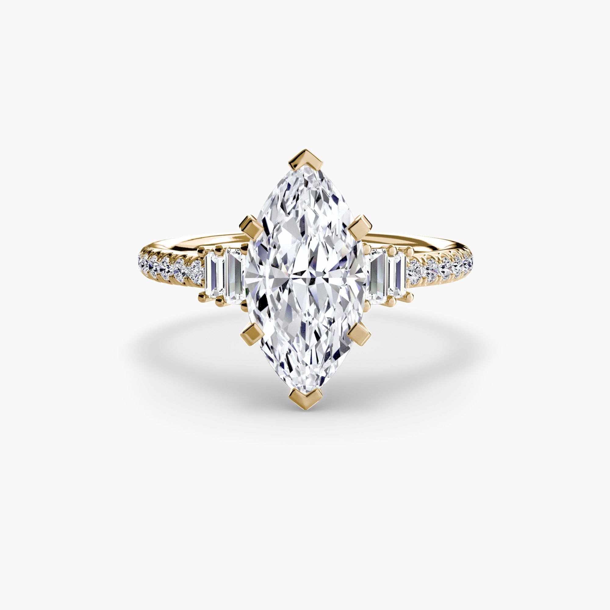 Solitaire with Pavé 4 EclectiCarat
