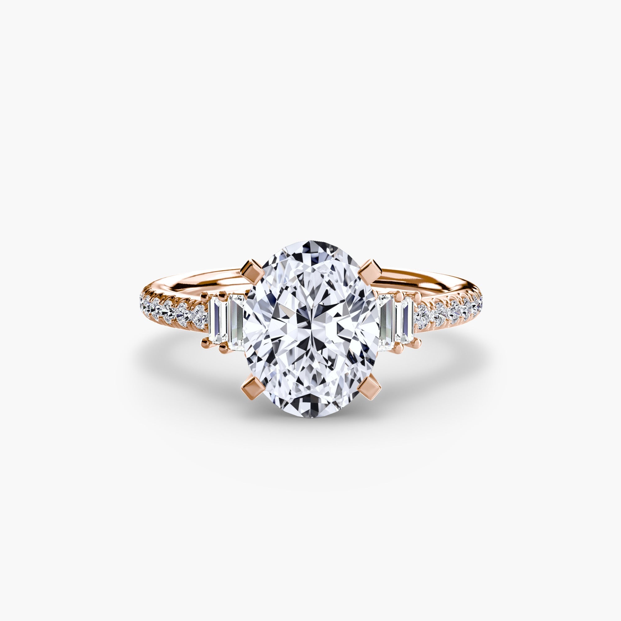 Solitaire with Pavé 4 EclectiCarat