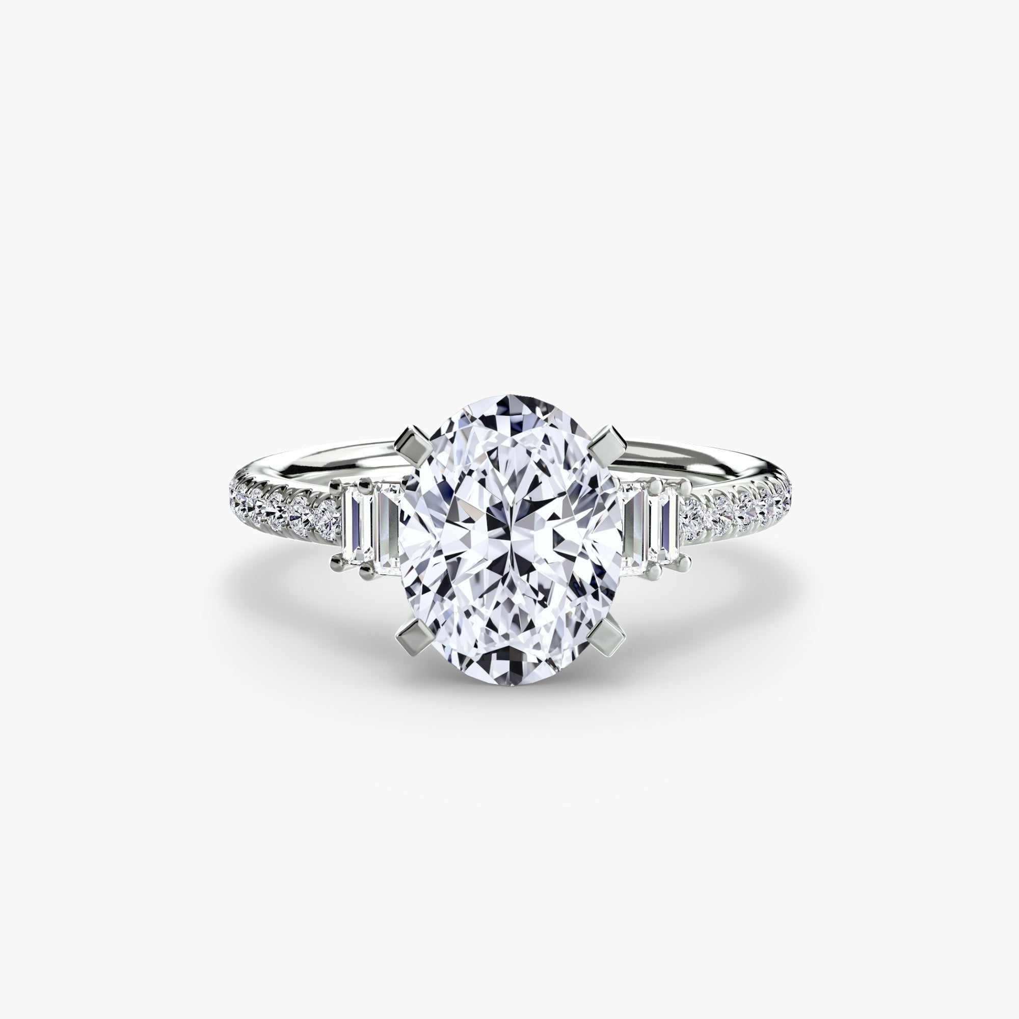 Solitaire with Pavé 4 EclectiCarat