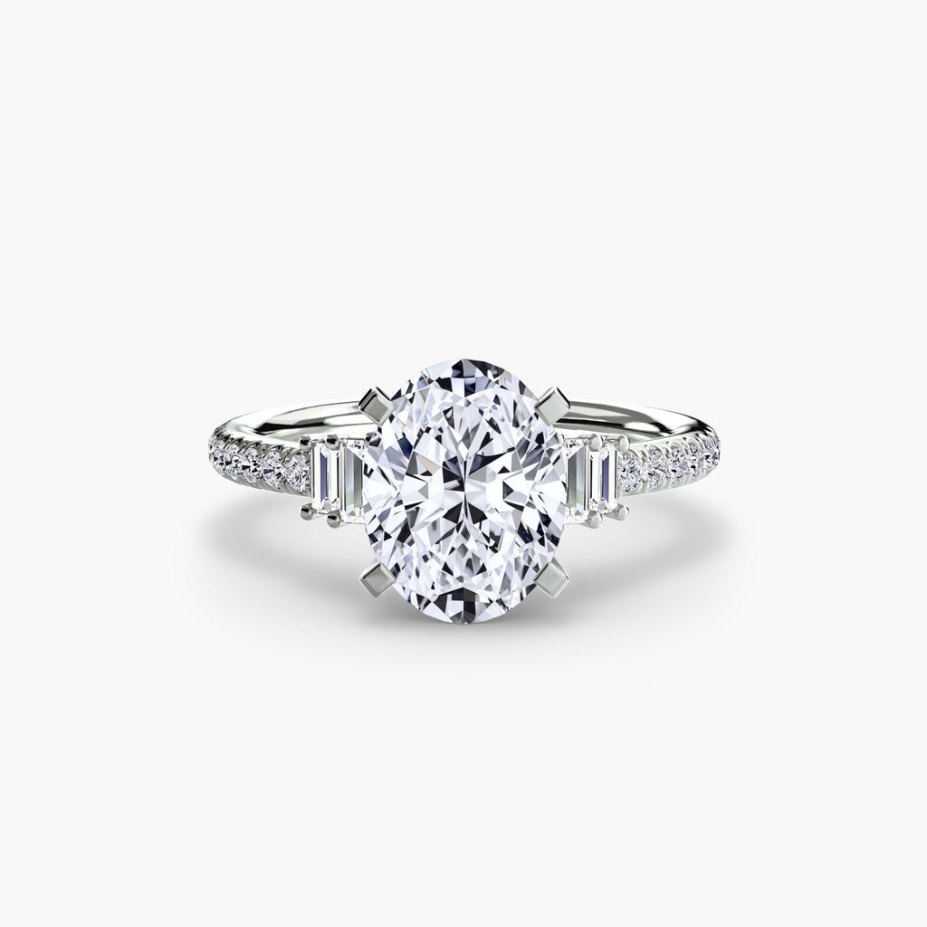 Solitaire with Pavé 4 EclectiCarat