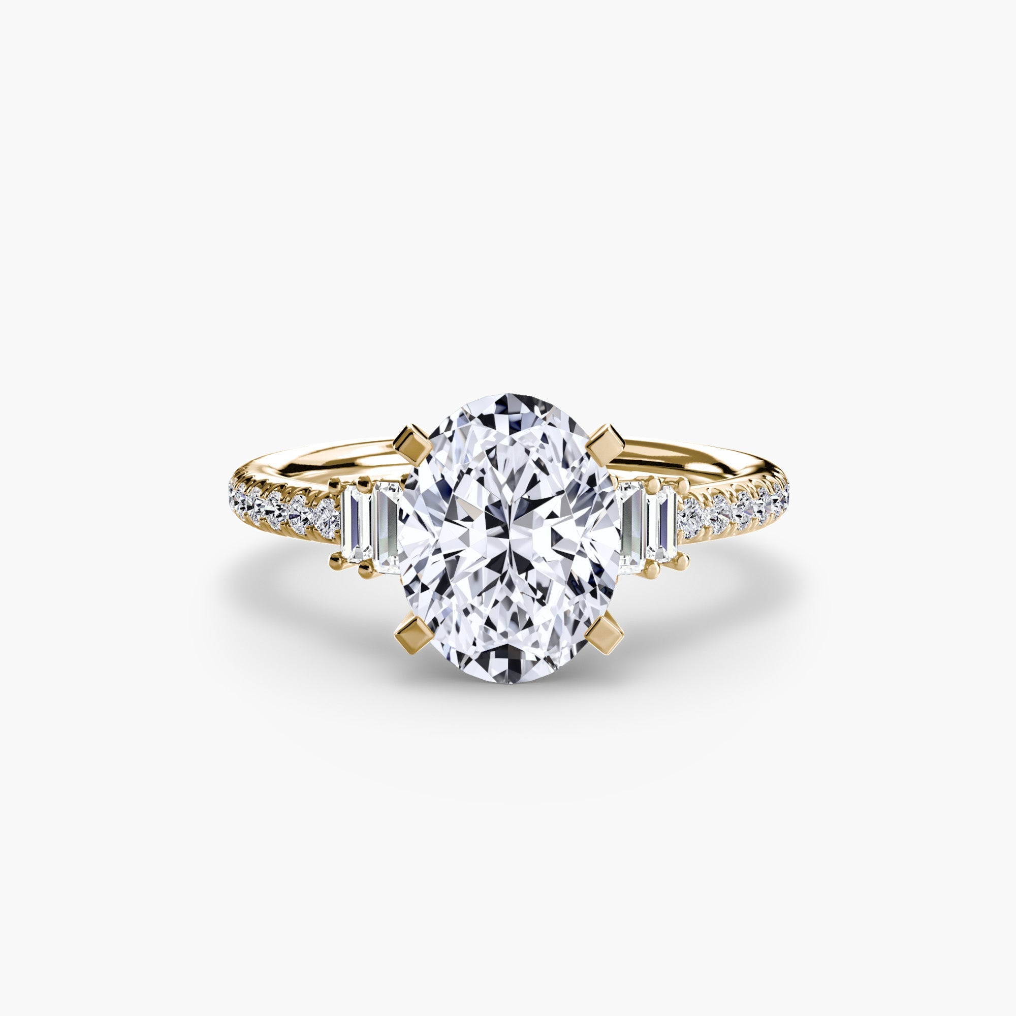 Solitaire with Pavé 4 EclectiCarat