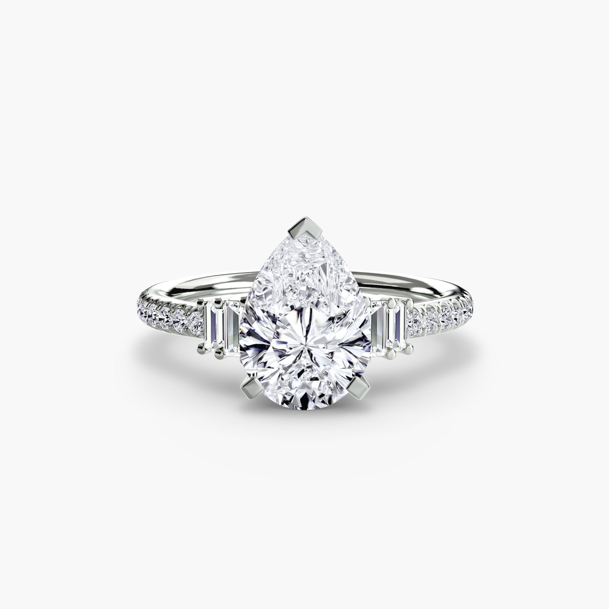 Solitaire with Pavé 4 EclectiCarat