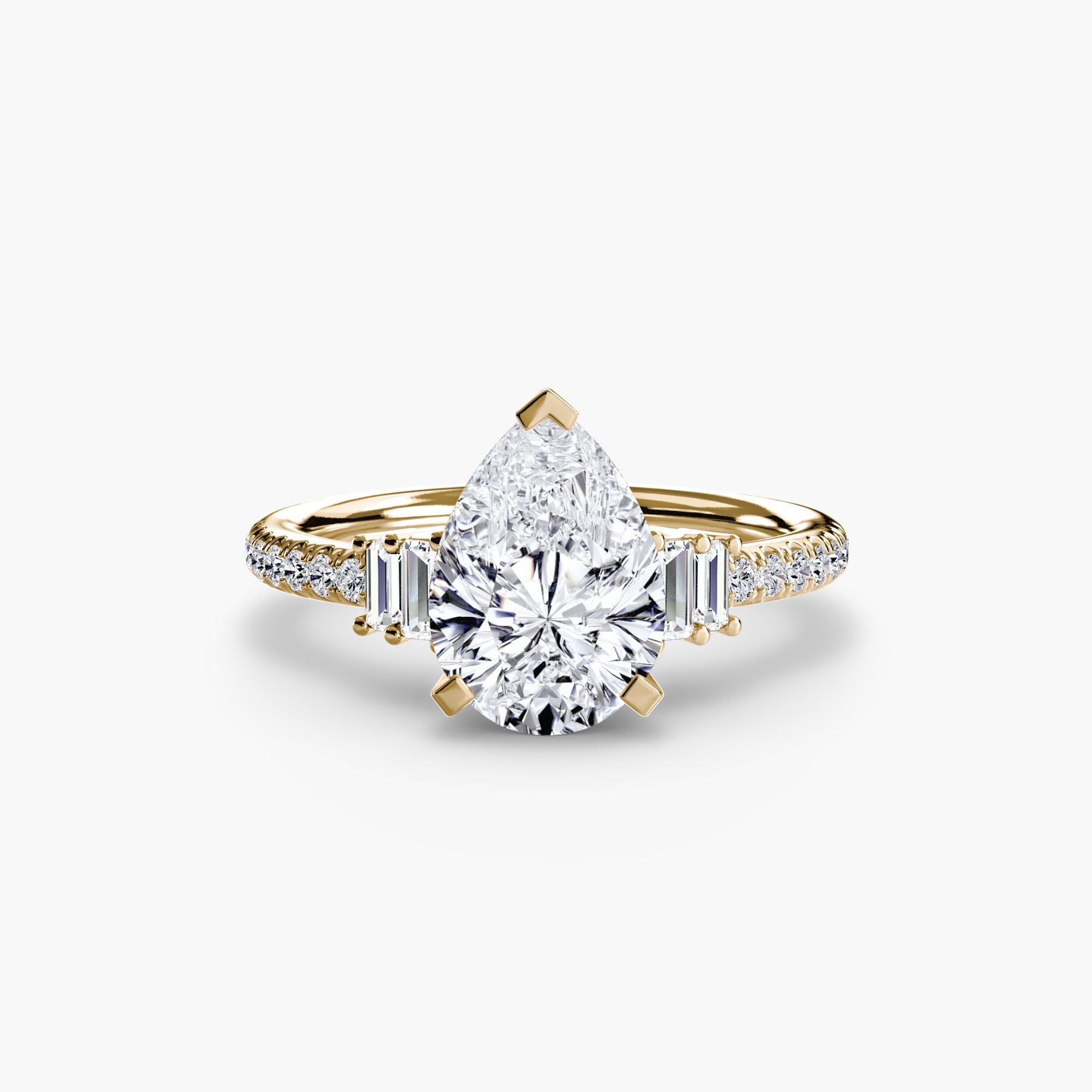 Solitaire with Pavé 4 EclectiCarat