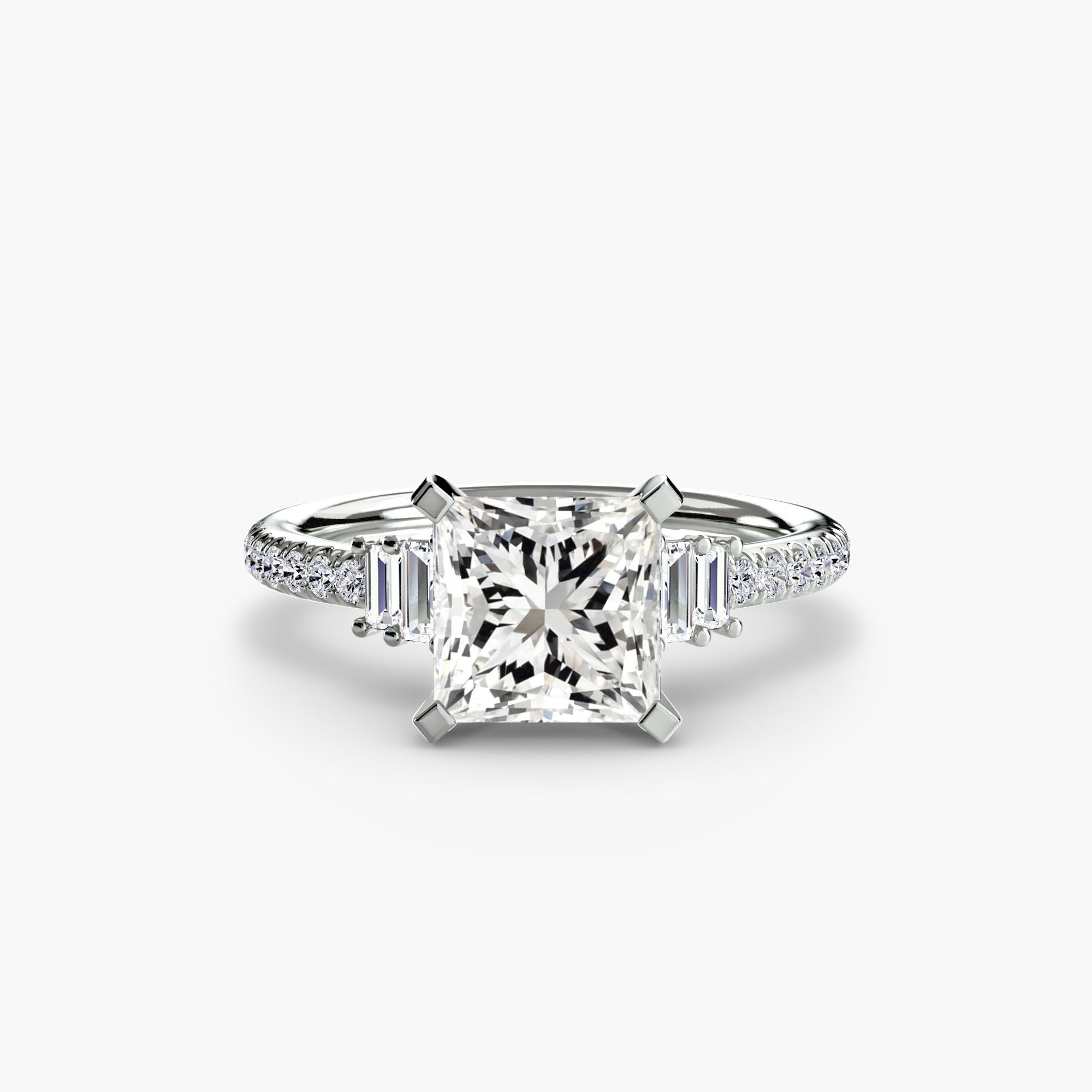 Solitaire with Pavé 4 EclectiCarat