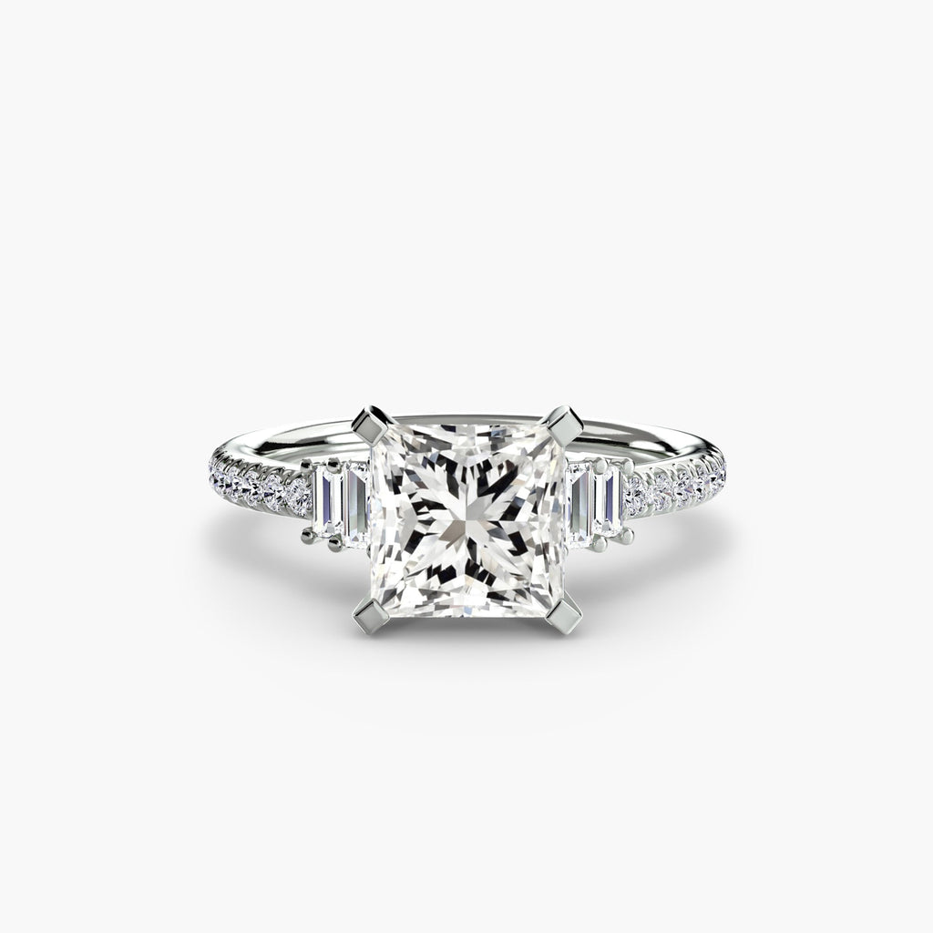 Solitaire with Pavé 4 EclectiCarat