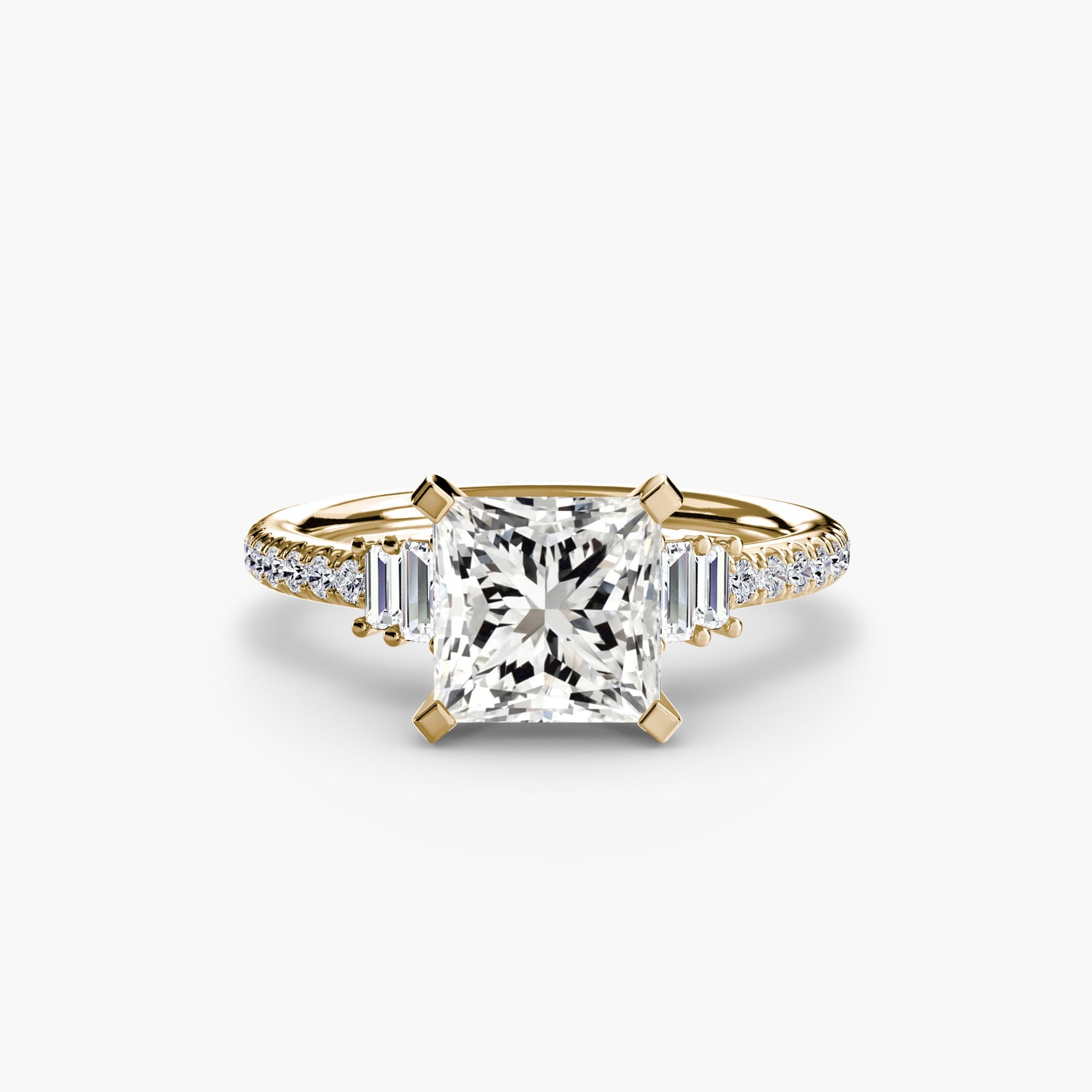 Solitaire with Pavé 4 EclectiCarat