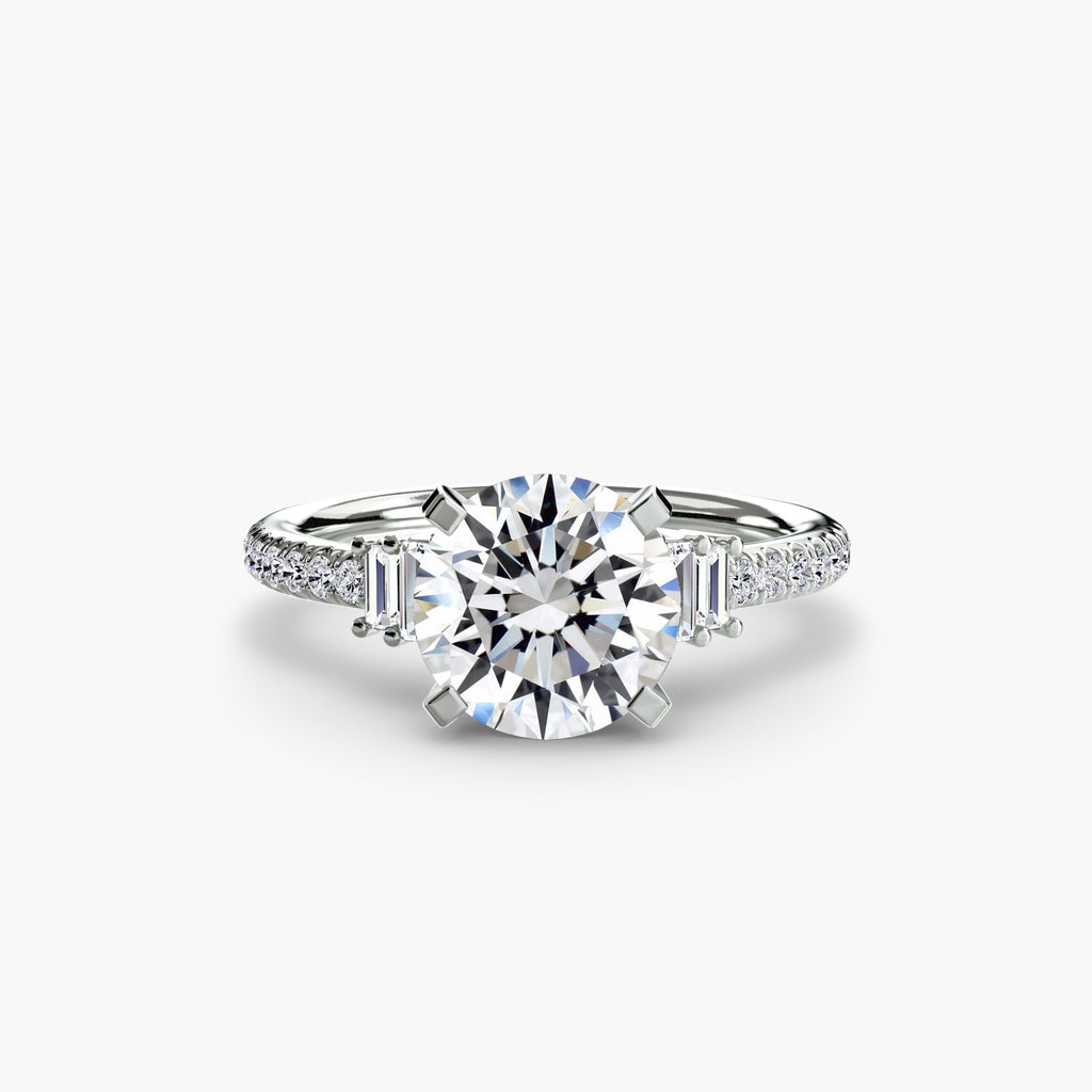 Solitaire with Pavé 4 EclectiCarat