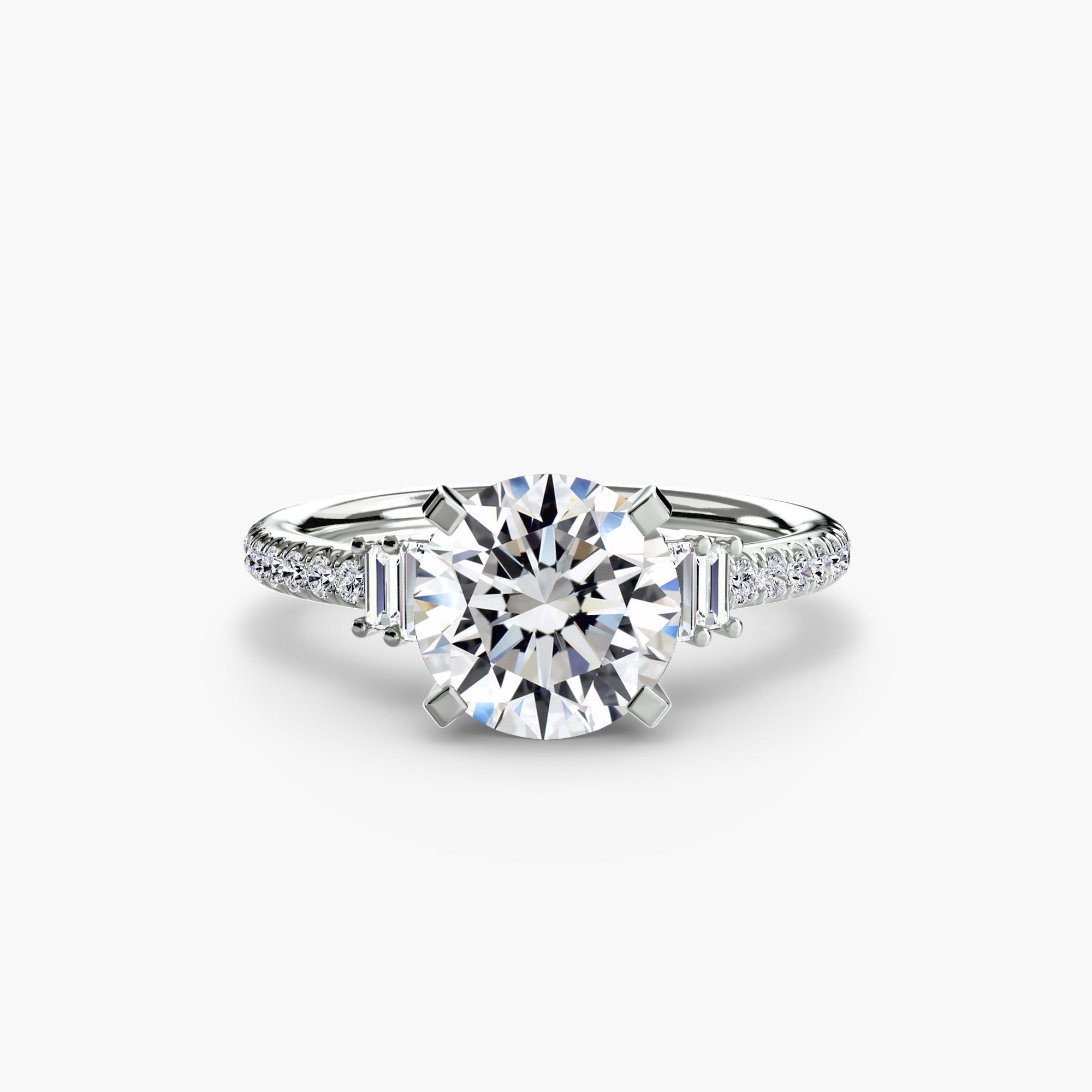 Solitaire with Pavé 4 EclectiCarat