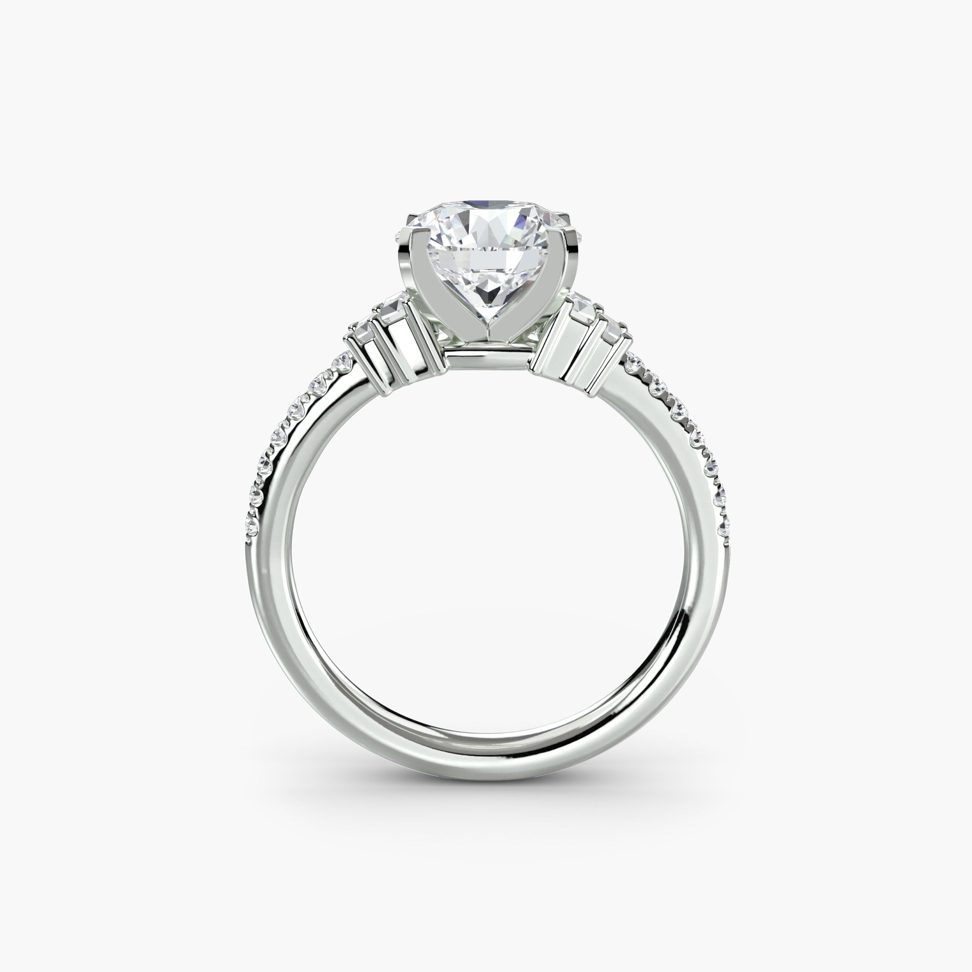Solitaire with Pavé 4 EclectiCarat