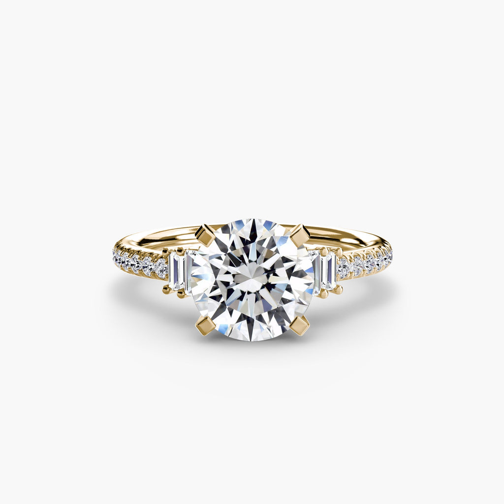 Solitaire with Pavé 4 EclectiCarat