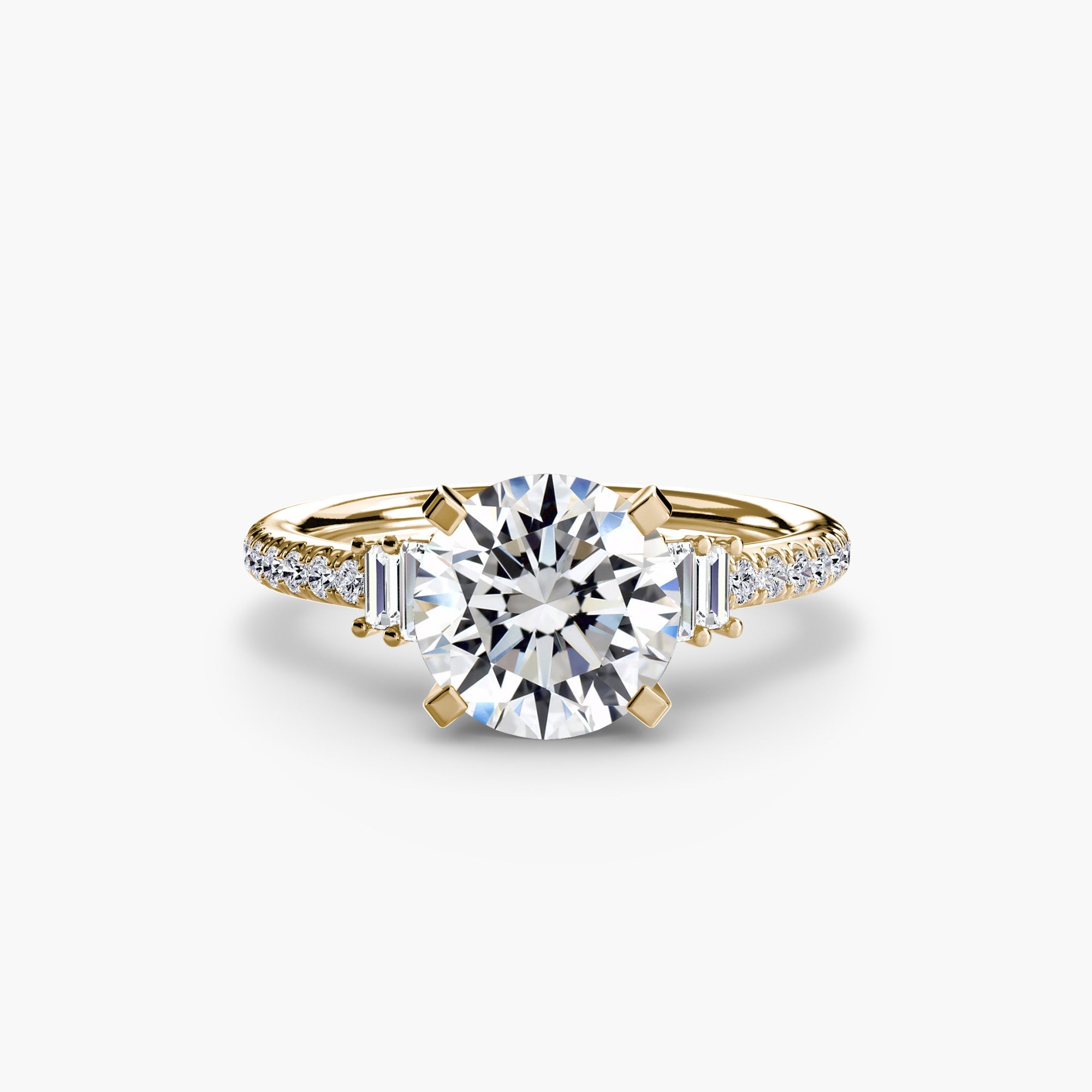 Solitaire with Pavé 4 EclectiCarat