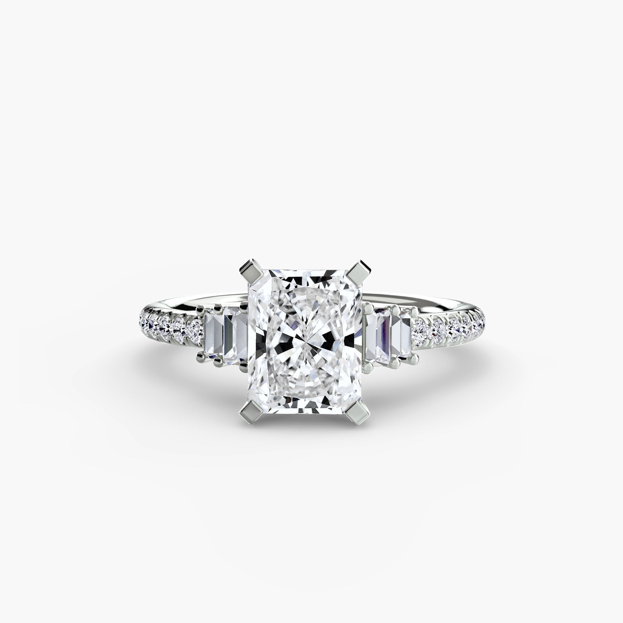 Solitaire with Pavé 4 EclectiCarat