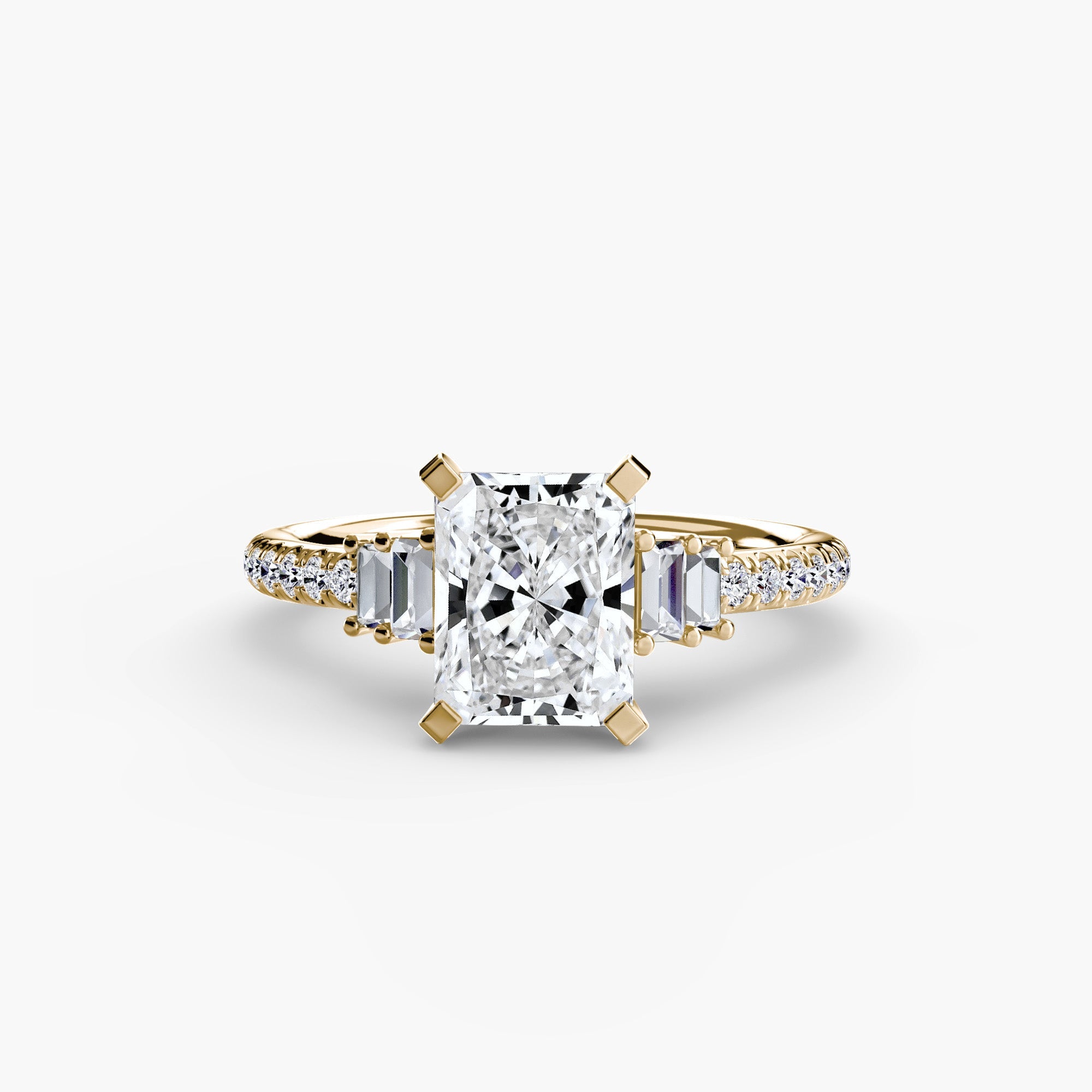 Solitaire with Pavé 4 EclectiCarat