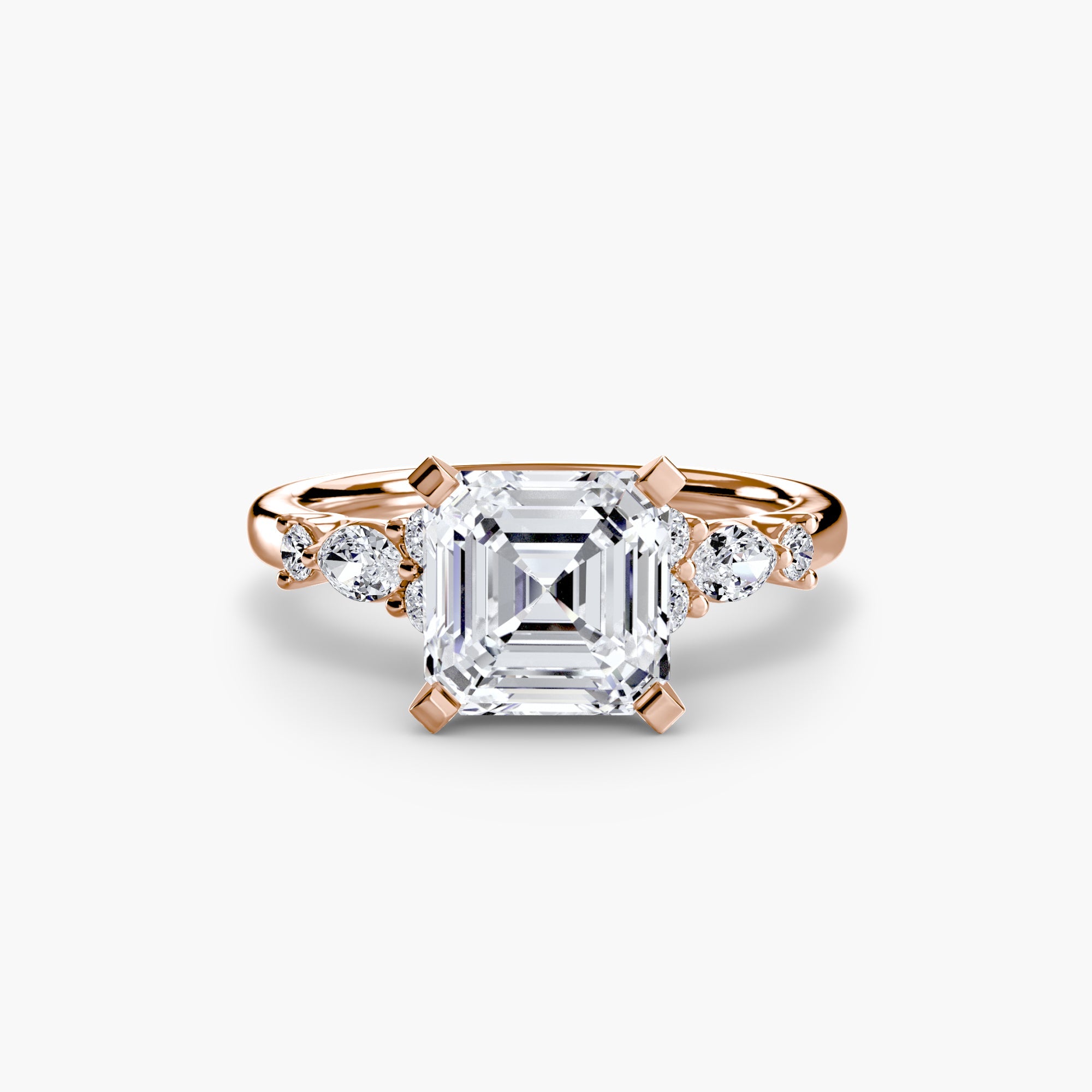 The Floral Accent Solitaire EclectiCarat
