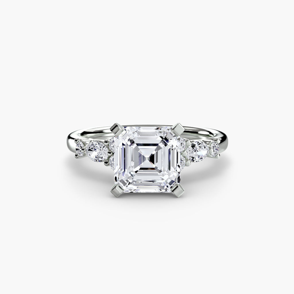 The Floral Accent Solitaire EclectiCarat