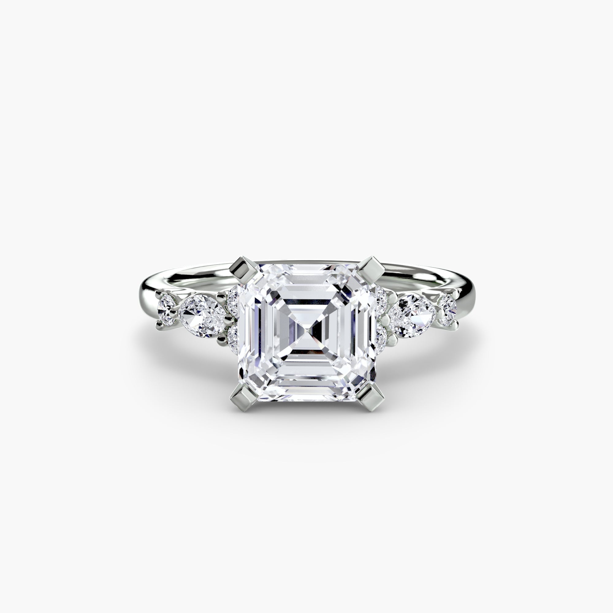 The Floral Accent Solitaire EclectiCarat