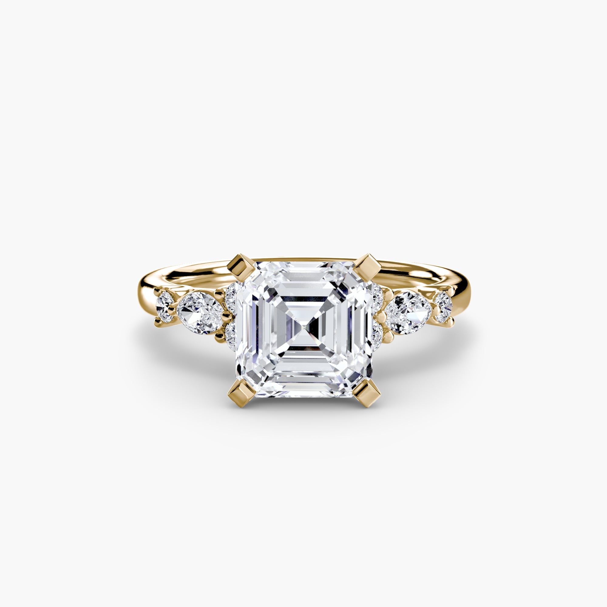 The Floral Accent Solitaire EclectiCarat