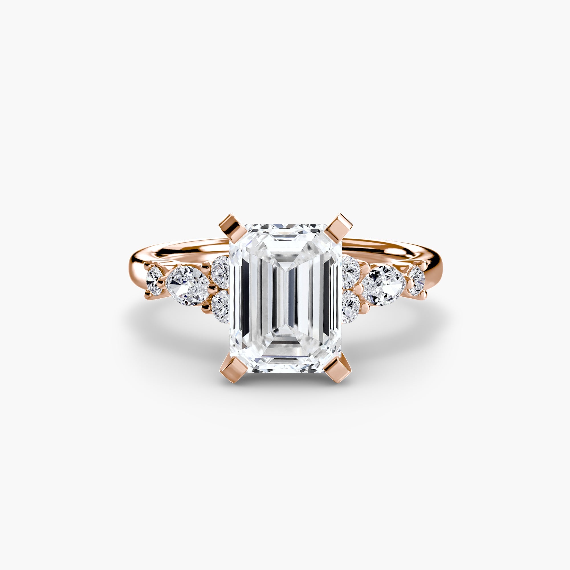 The Floral Accent Solitaire EclectiCarat