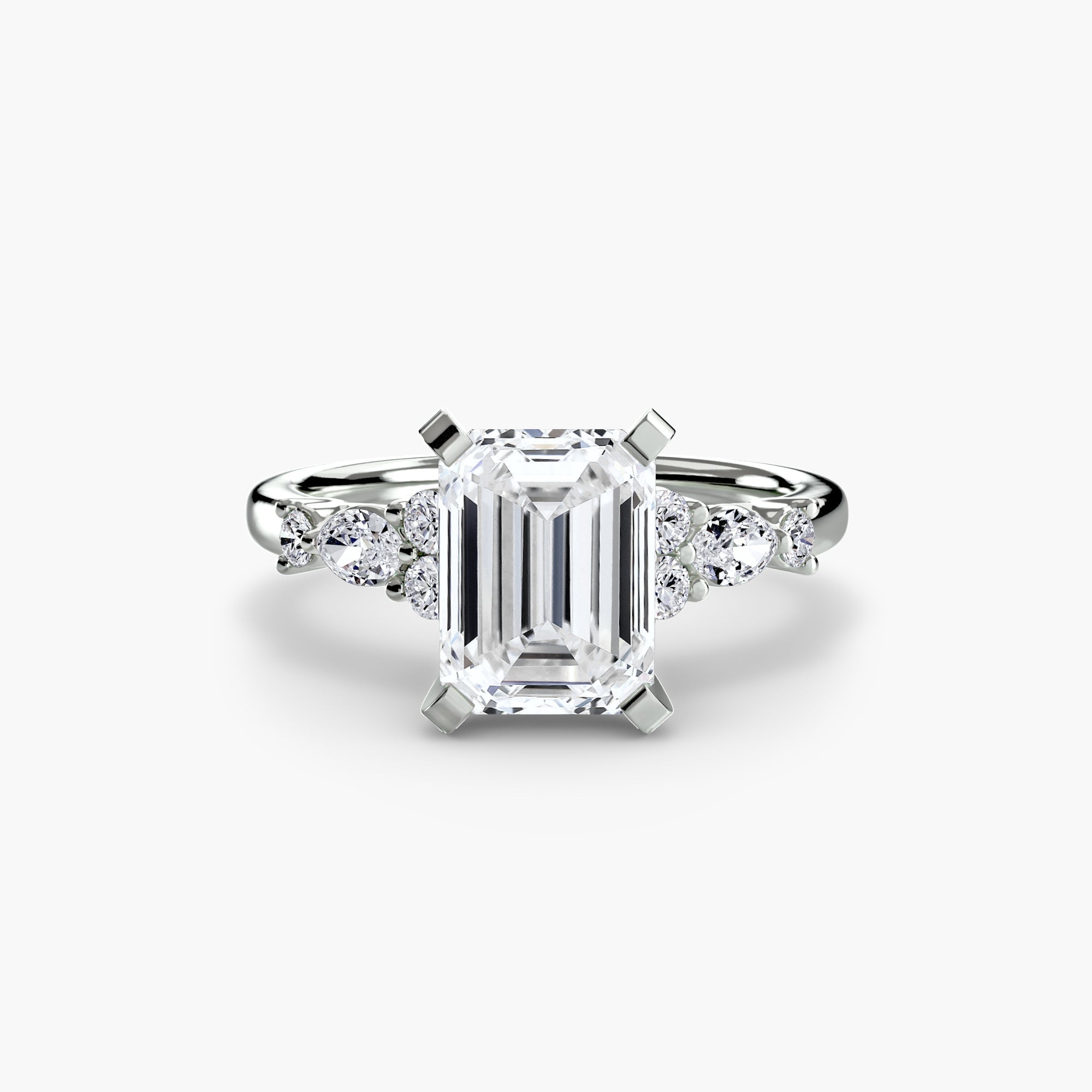 The Floral Accent Solitaire EclectiCarat