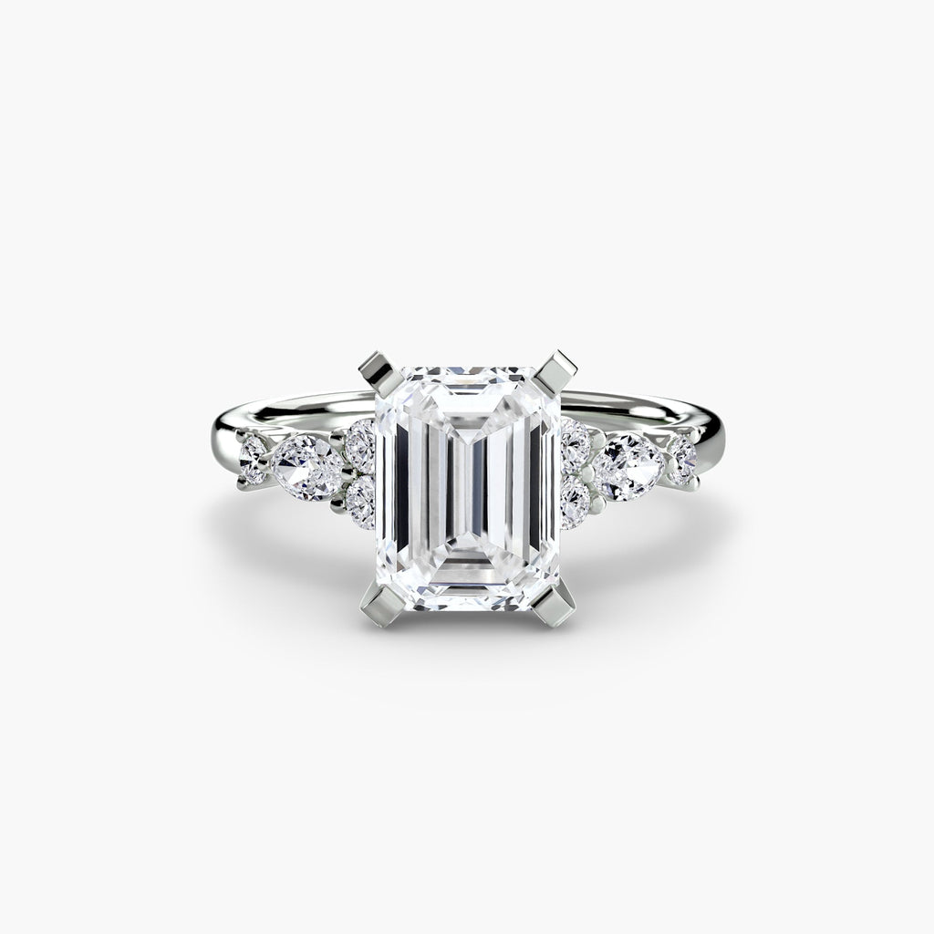 The Floral Accent Solitaire EclectiCarat