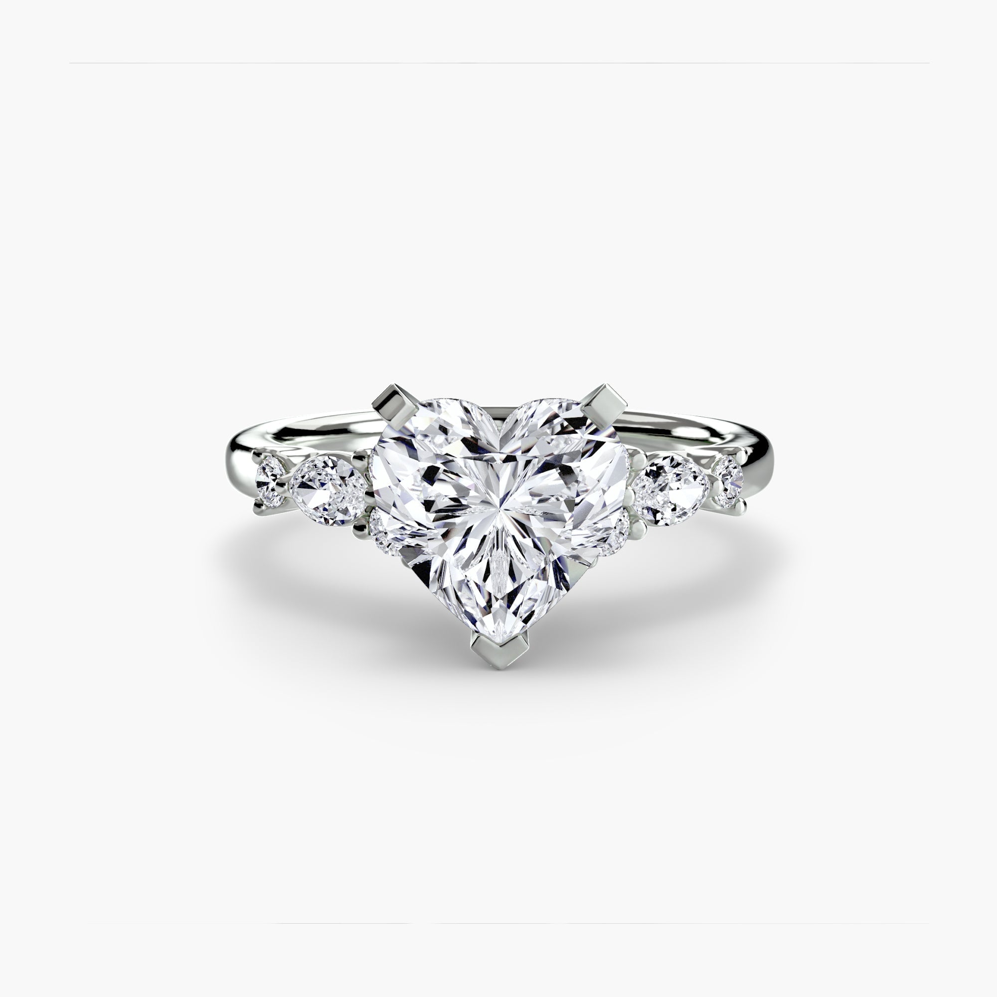 The Floral Accent Solitaire EclectiCarat