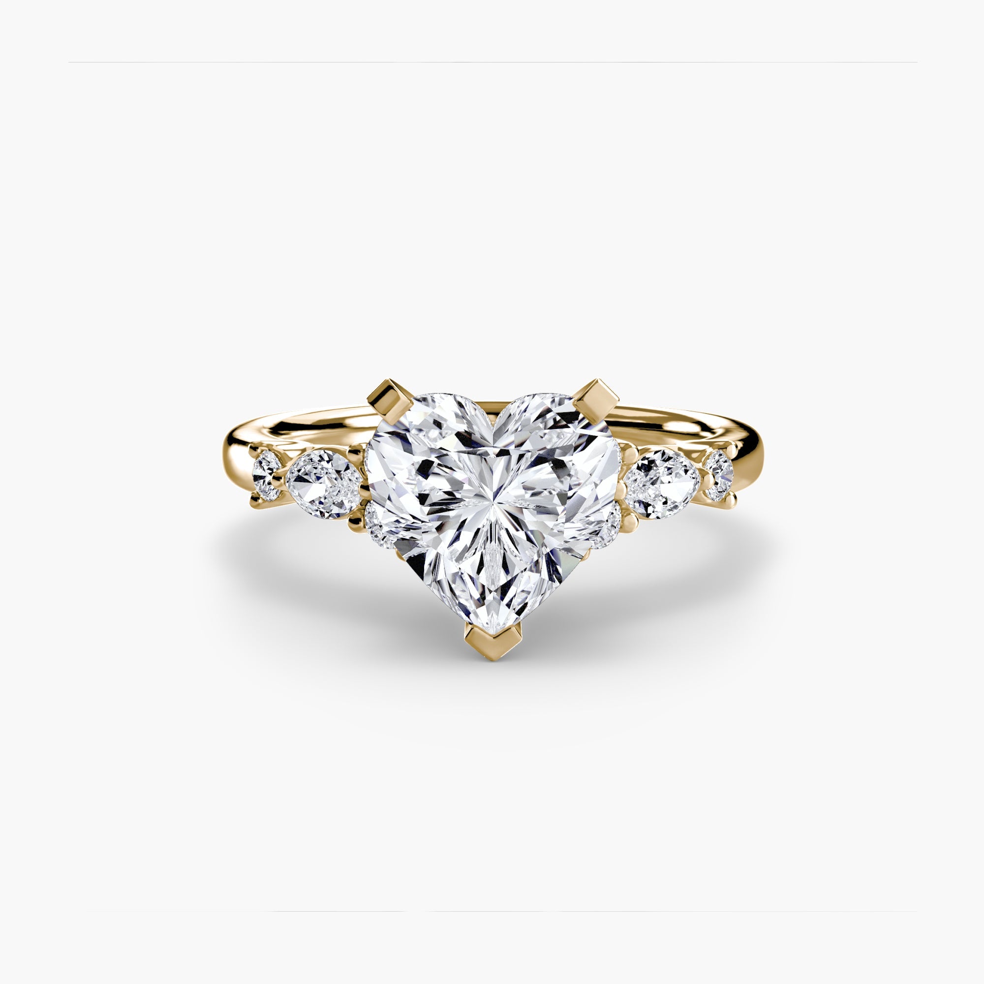 The Floral Accent Solitaire EclectiCarat