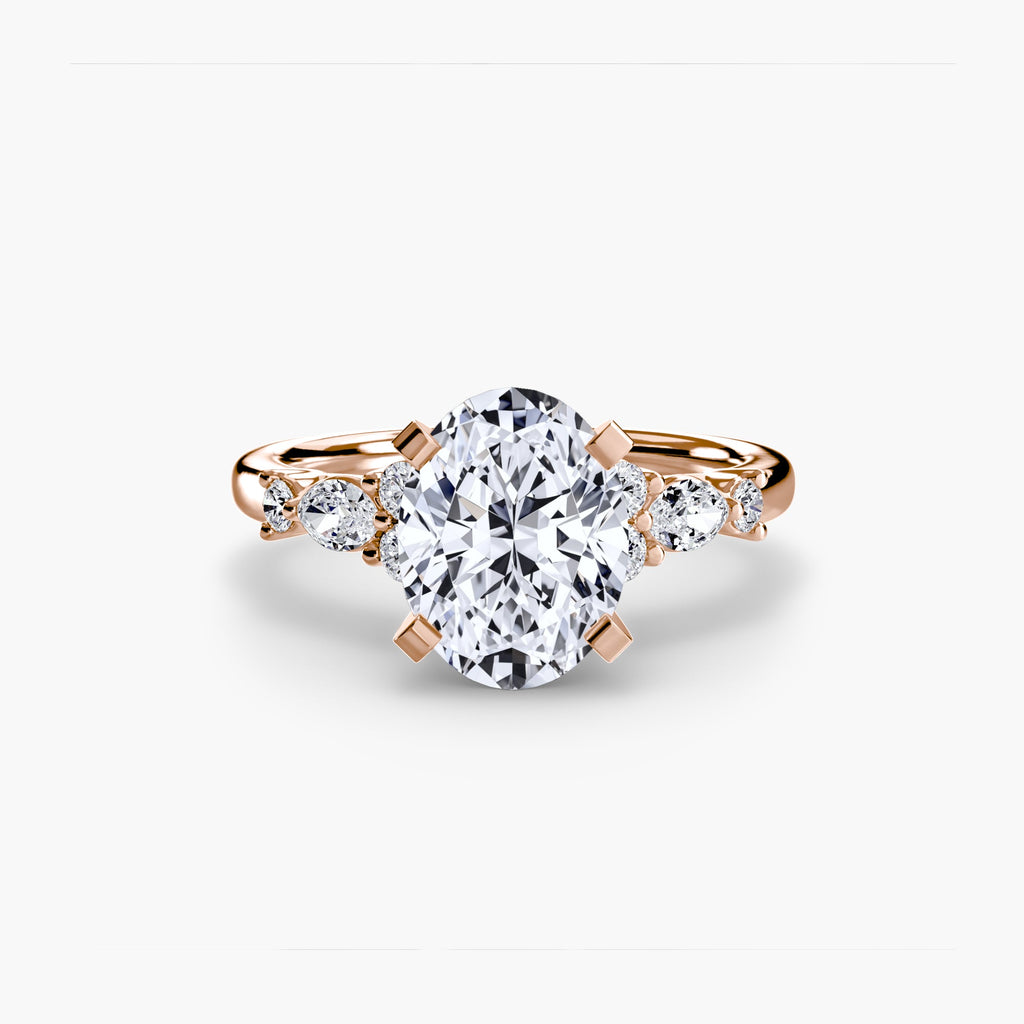 The Floral Accent Solitaire EclectiCarat