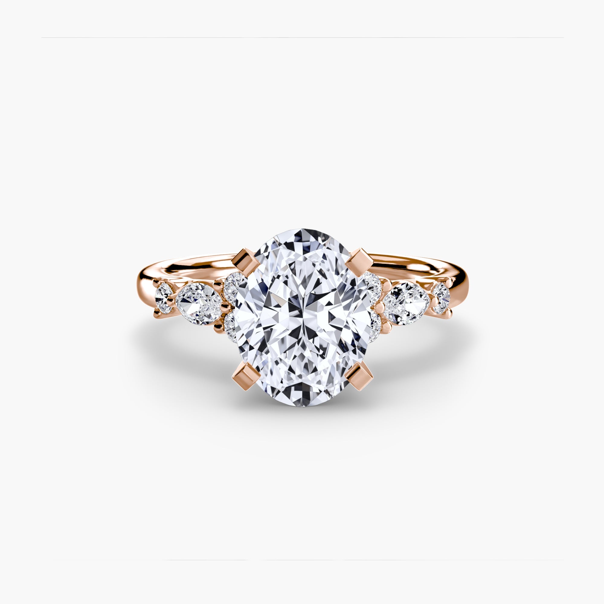 The Floral Accent Solitaire EclectiCarat
