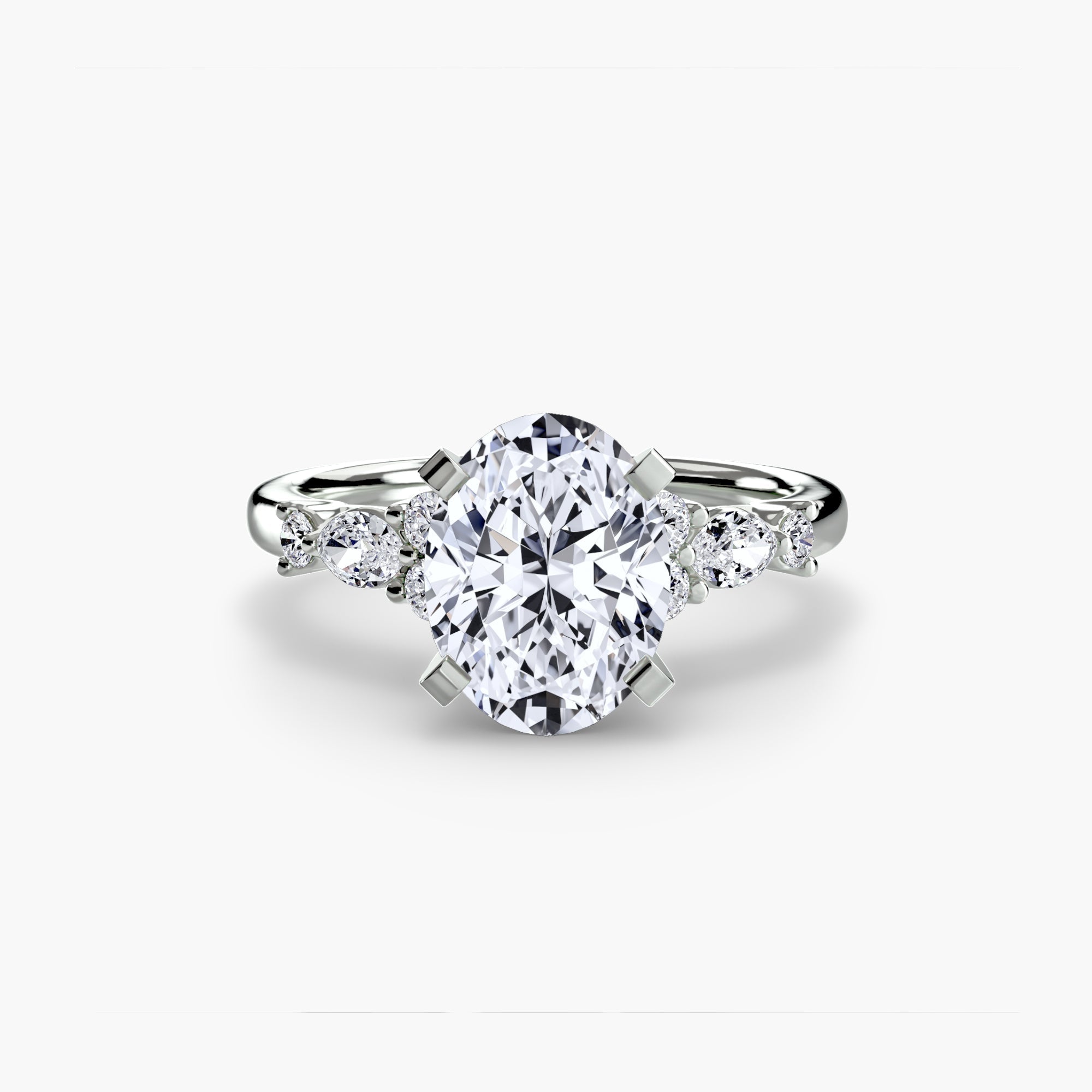 The Floral Accent Solitaire EclectiCarat