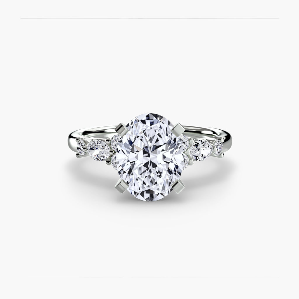 The Floral Accent Solitaire EclectiCarat