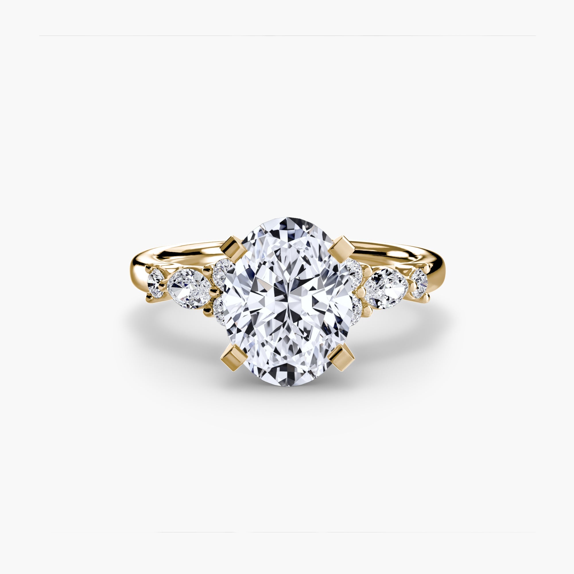 The Floral Accent Solitaire EclectiCarat