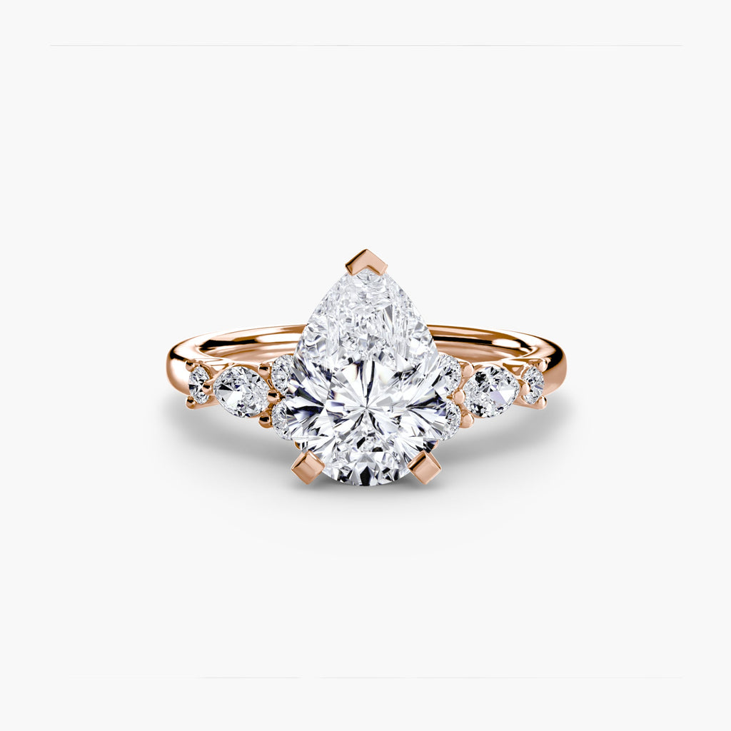 The Floral Accent Solitaire EclectiCarat