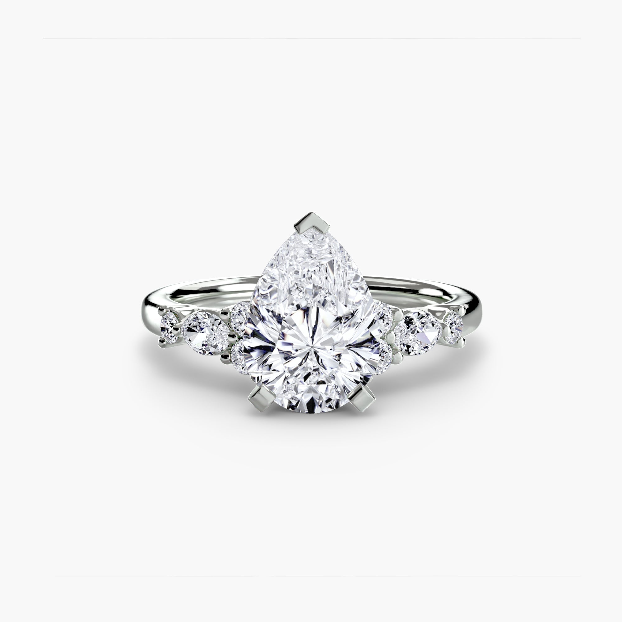The Floral Accent Solitaire EclectiCarat