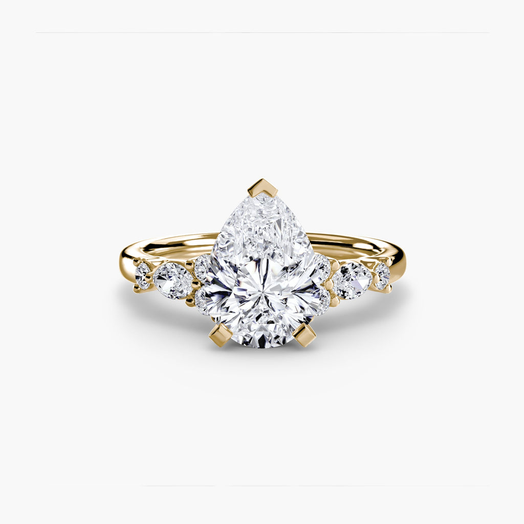 The Floral Accent Solitaire EclectiCarat