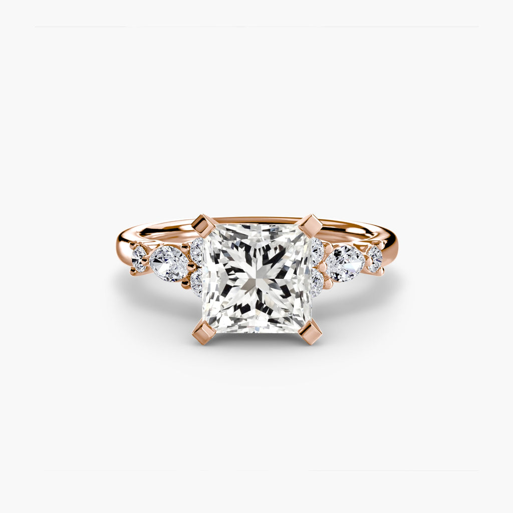 The Floral Accent Solitaire EclectiCarat