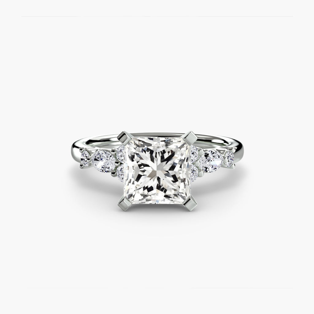 The Floral Accent Solitaire EclectiCarat