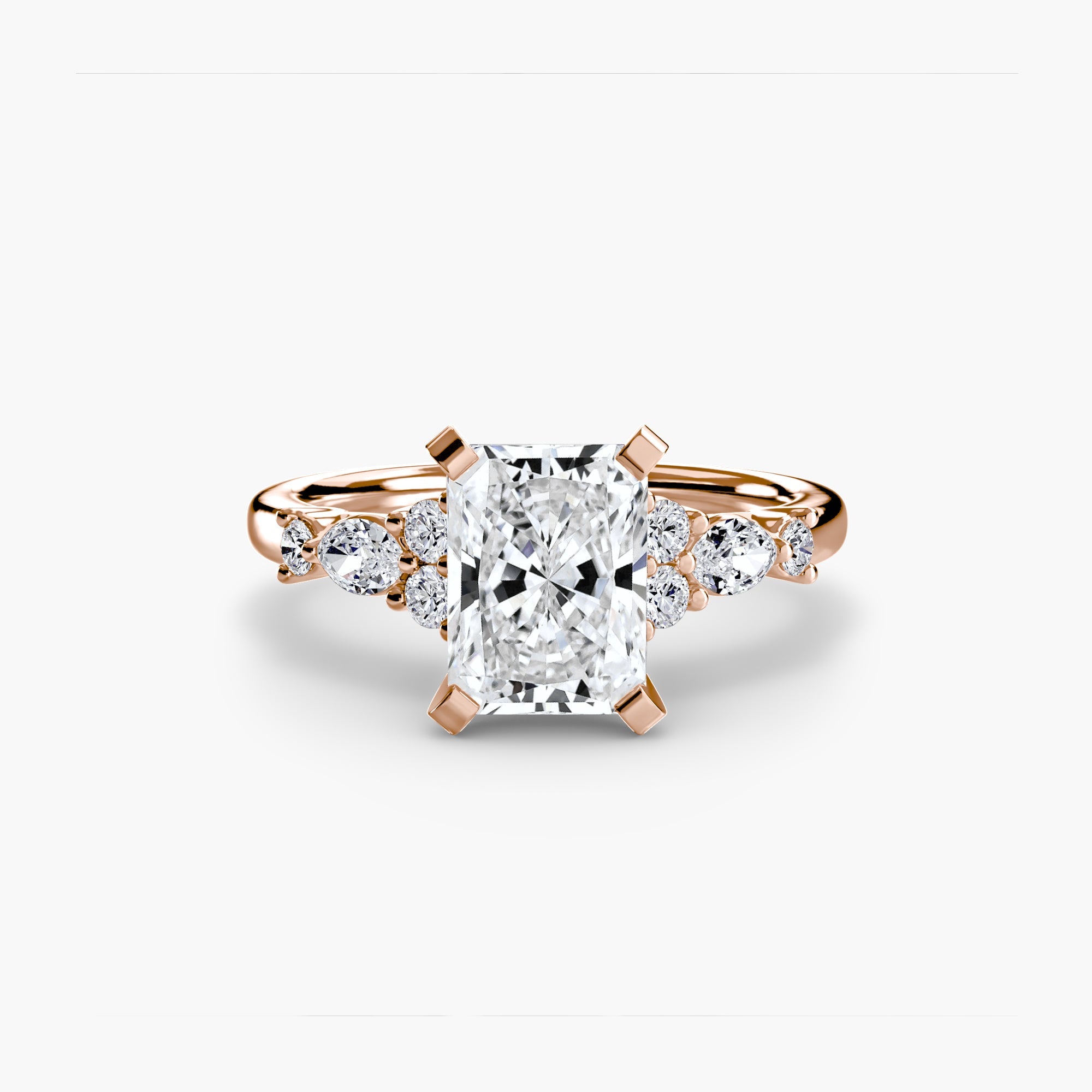 The Floral Accent Solitaire EclectiCarat