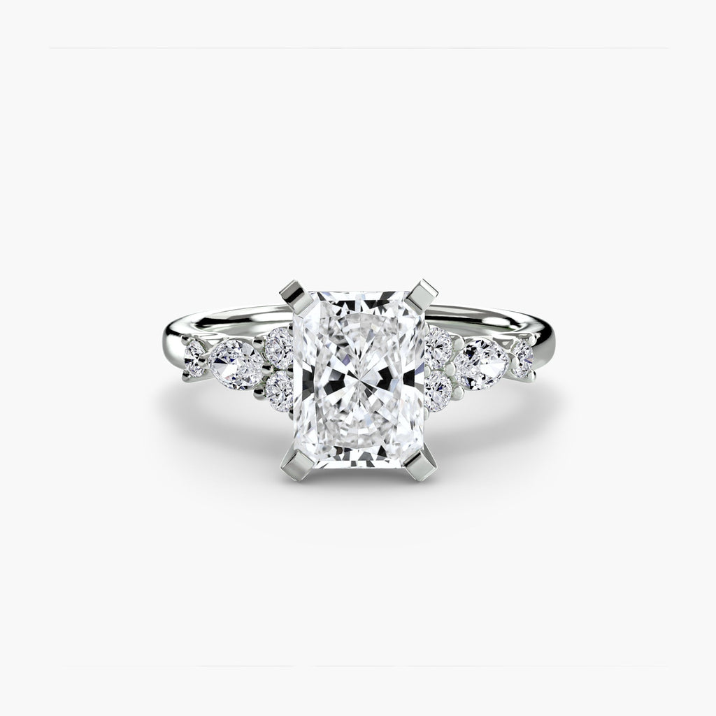 The Floral Accent Solitaire EclectiCarat