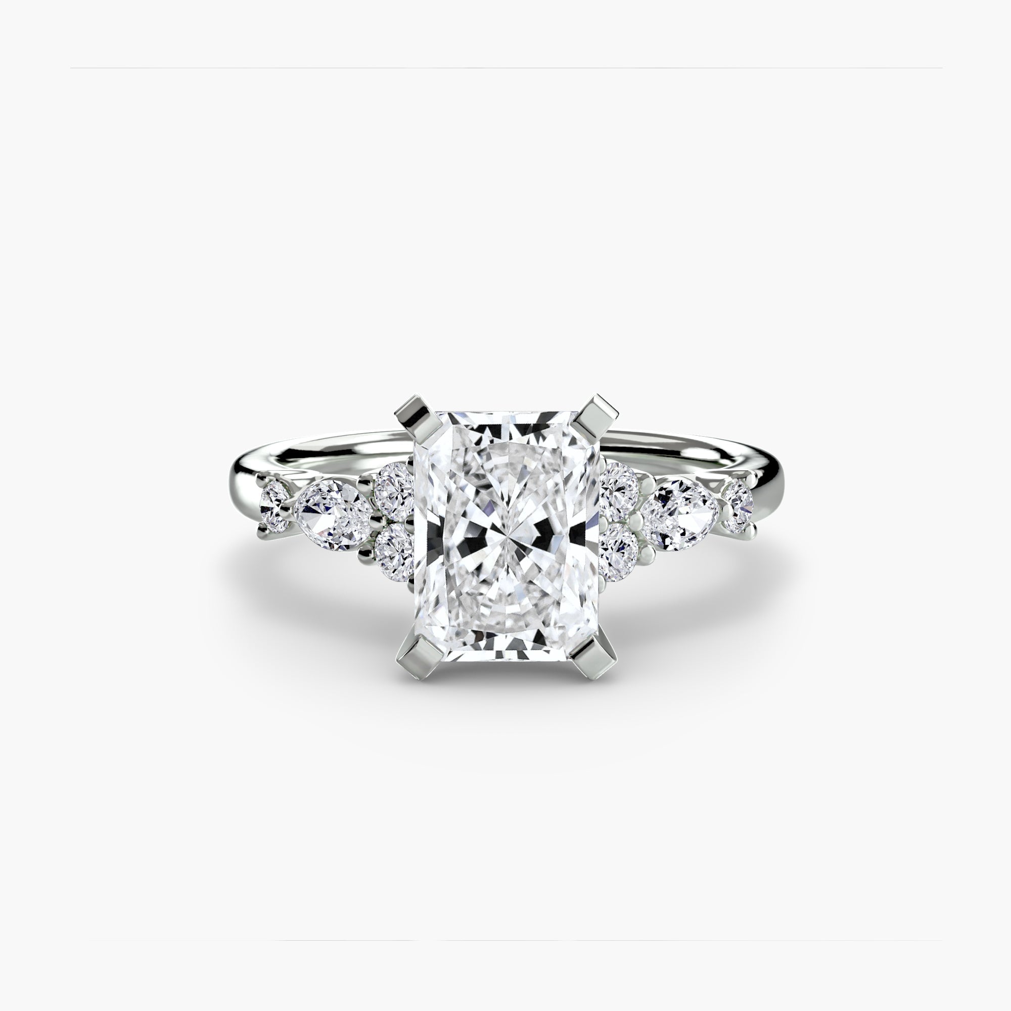 The Floral Accent Solitaire EclectiCarat