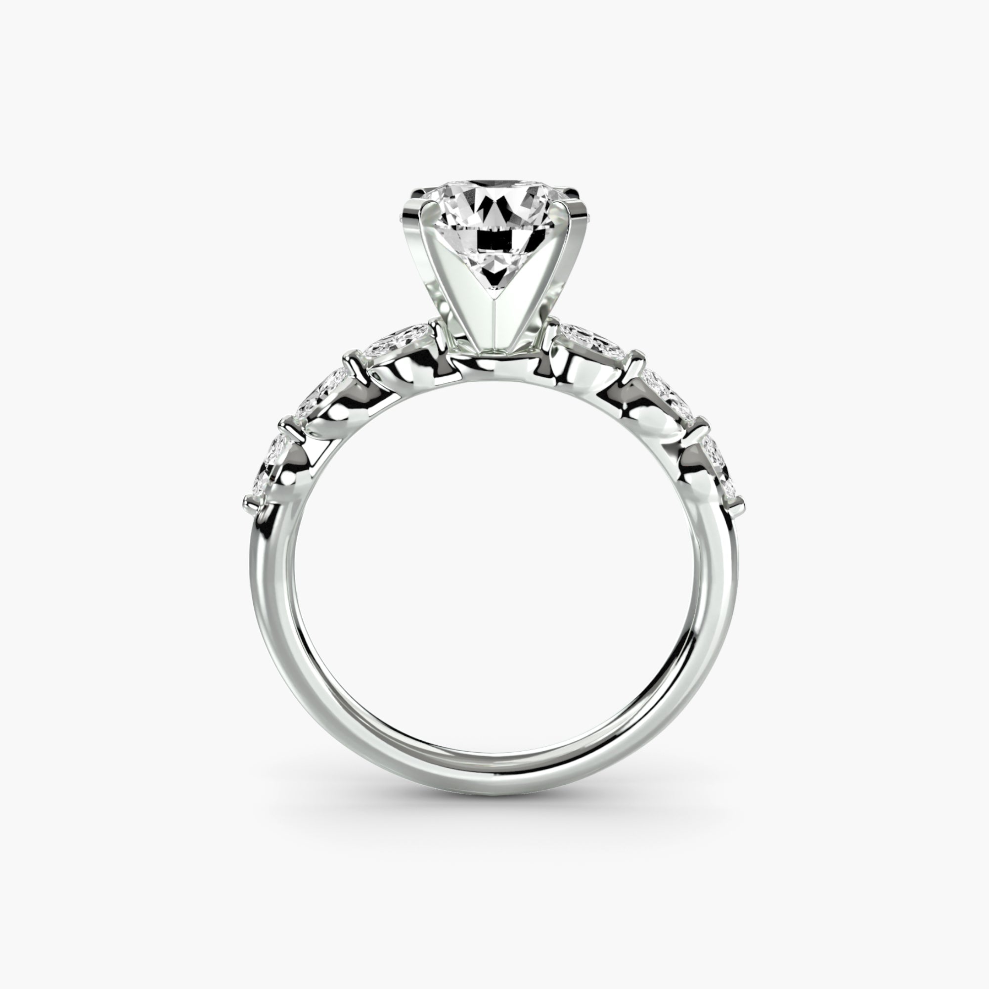 The Floral Accent Solitaire EclectiCarat